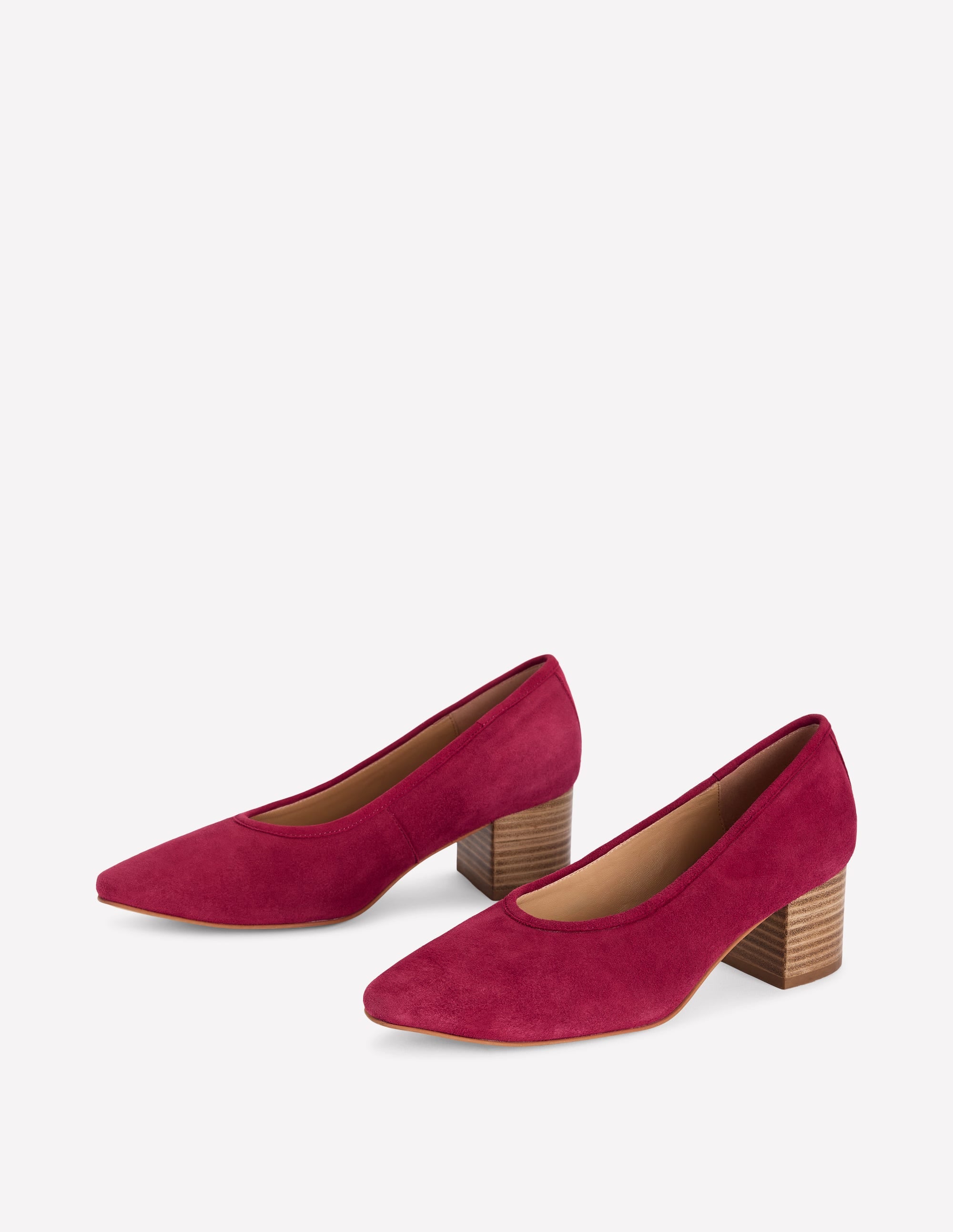 Schuhe mit geschlossener Fersenpartie und Blockabsatz-ROT - Image 3