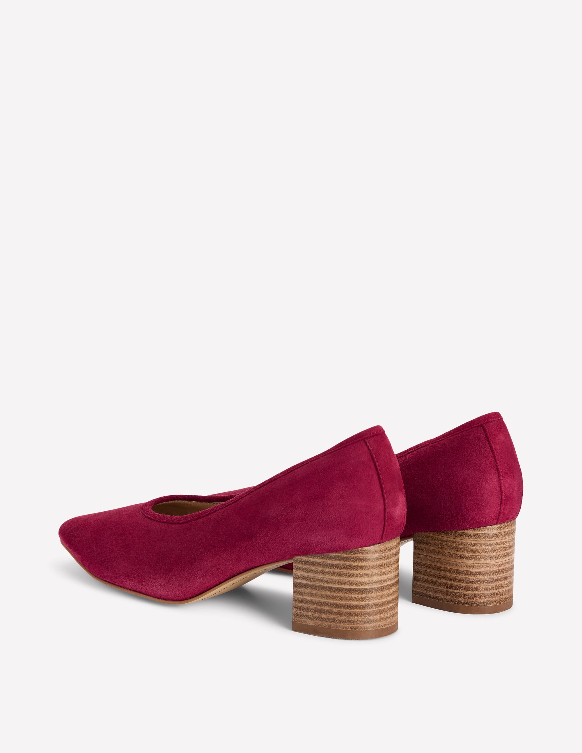 Schuhe mit geschlossener Fersenpartie und Blockabsatz-ROT - Image 5