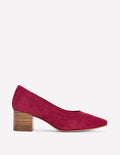 Schuhe mit geschlossener Fersenpartie und Blockabsatz-ROT