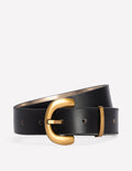 Ceinture épaisse à boucle-Noir