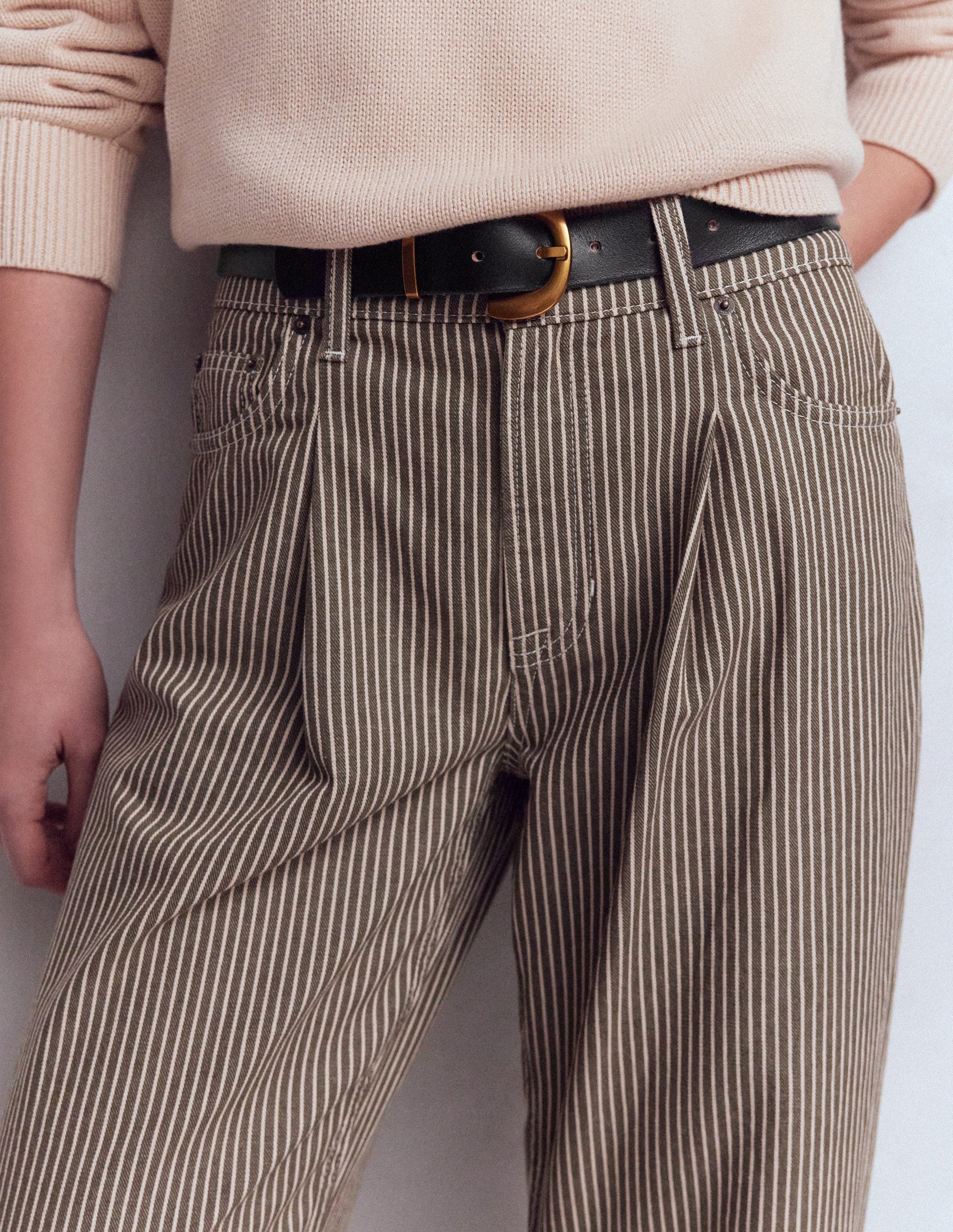 Gürtel mit breiten Metalldetails-Schwarz-2