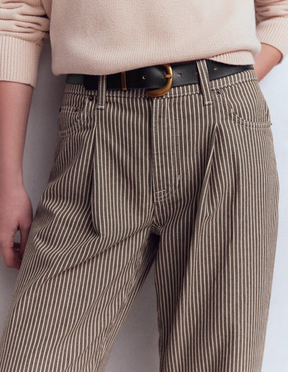 Gürtel mit breiten Metalldetails-Schwarz-2