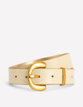 Ceinture épaisse à boucle-Écru