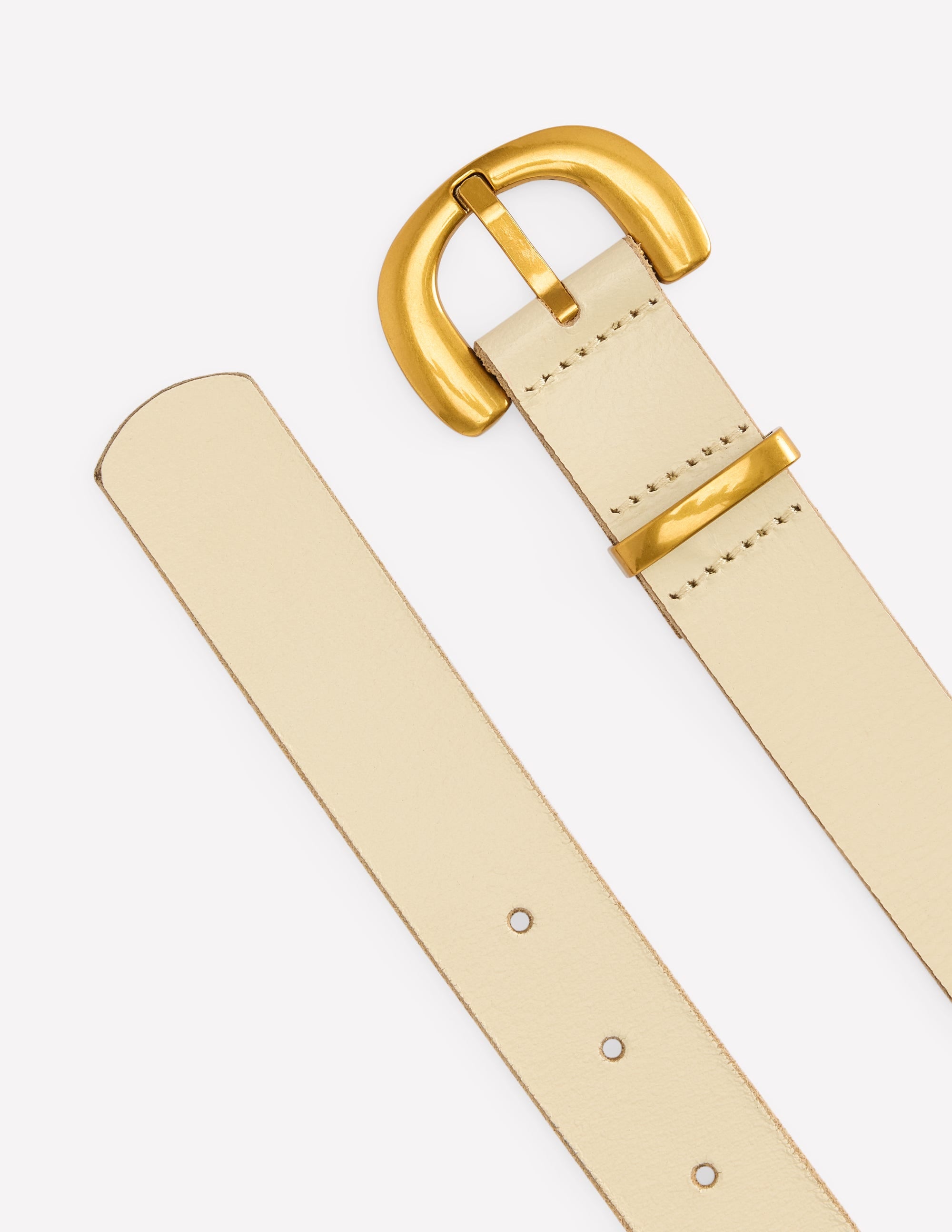 Ceinture épaisse à boucle-Écru - Image 3