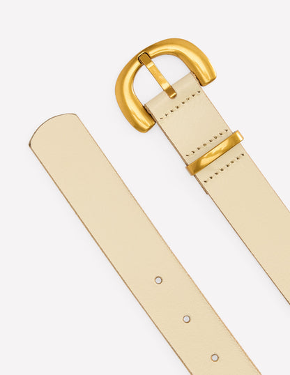 Gürtel mit breiten Metalldetails-Beige-3