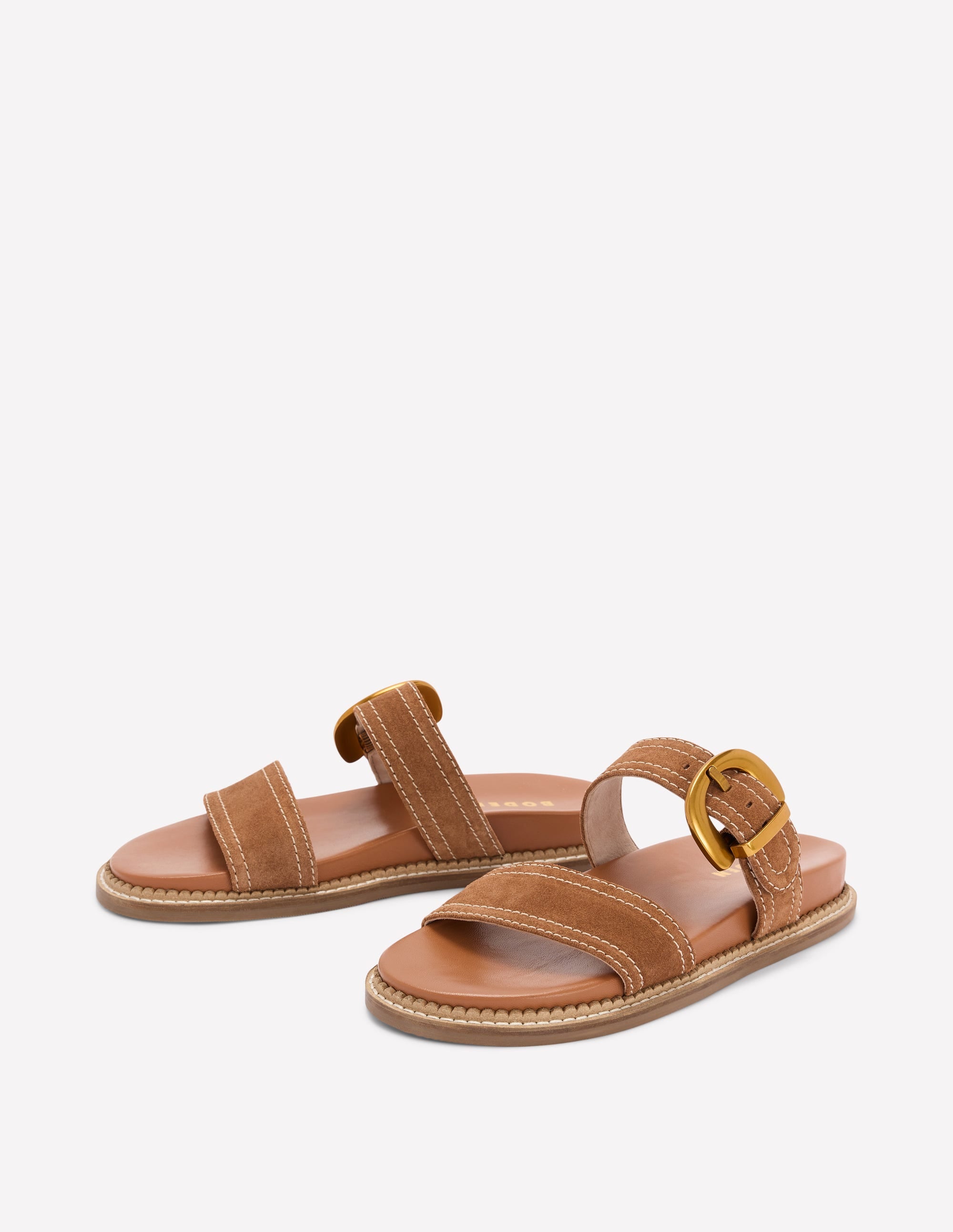 Caryl Sandalen mit Doppelriemen-Hellbraun - Image 4