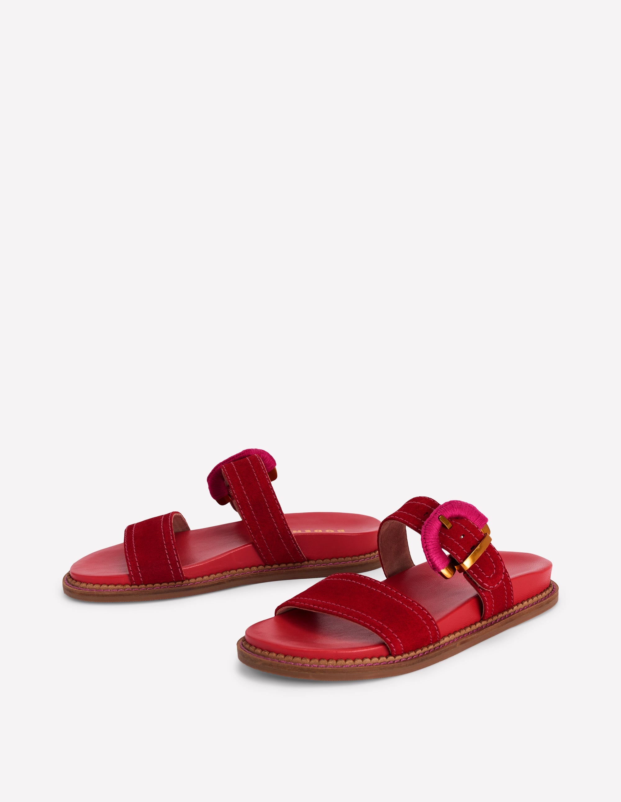 Sandales Caryl à deux brides-Rouge Vif (BN883) - Image 5