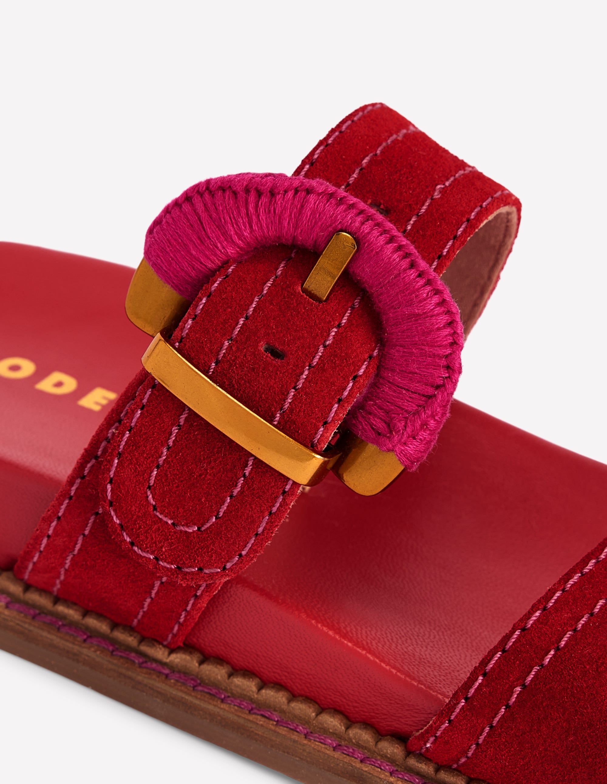 Sandales Caryl à deux brides-Rouge Vif (BN883) - Image 6