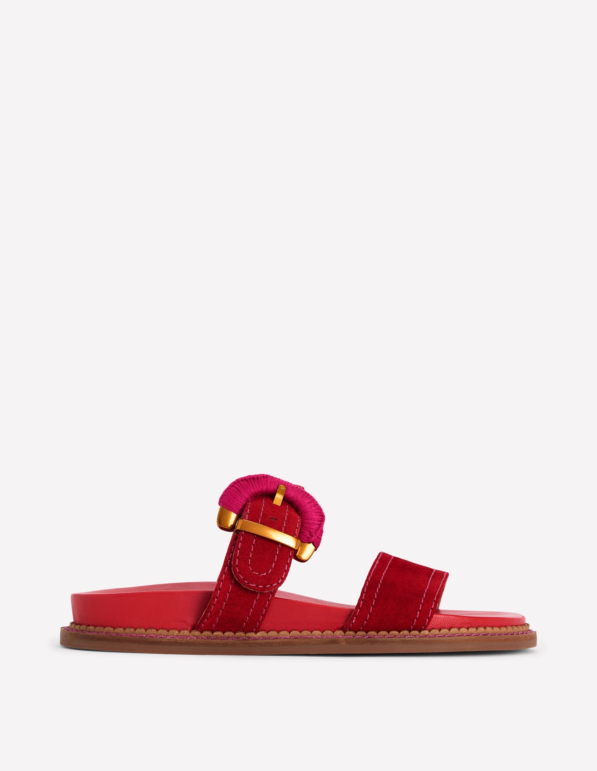 Sandales Caryl à deux brides-Rouge Vif (BN883) - Image 1