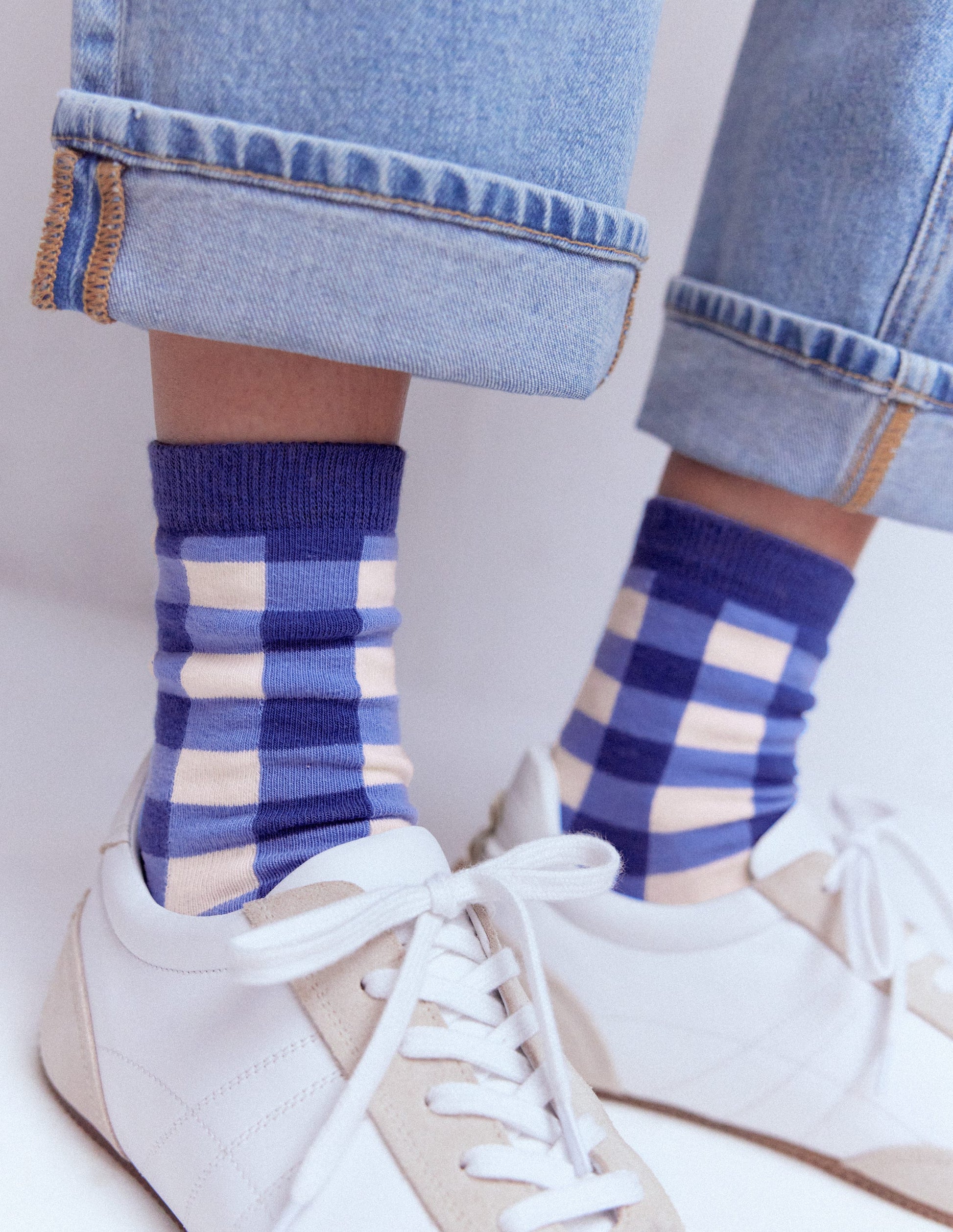 Socken mit Vichykaro im 3er-Pack-Vichykaro 3er-Pack-2