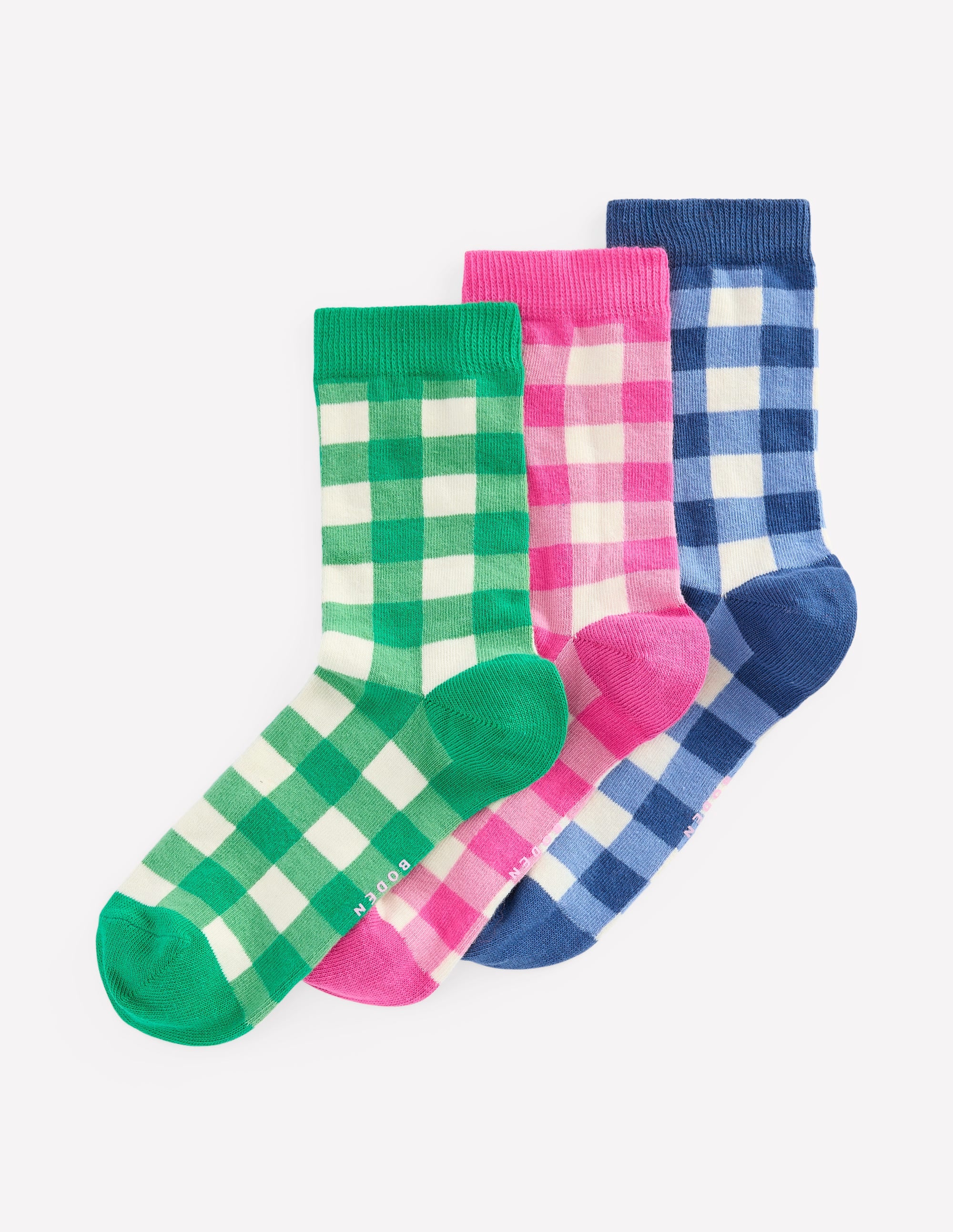 Socken mit Vichykaro im 3er-Pack-Vichykaro 3er-Pack - Image 1