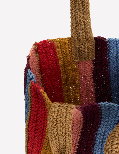 Sac cabas-À Rayures Multicolores-4