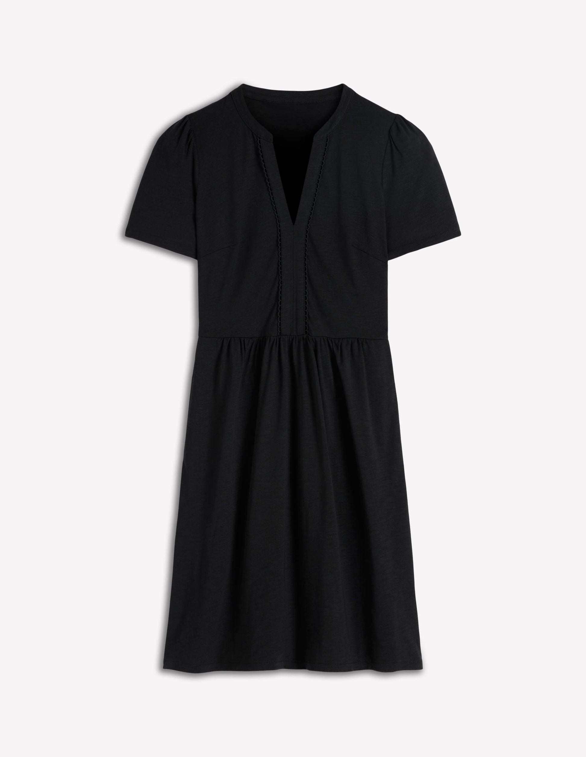 Robe courte Naomi en jersey-Noir-5