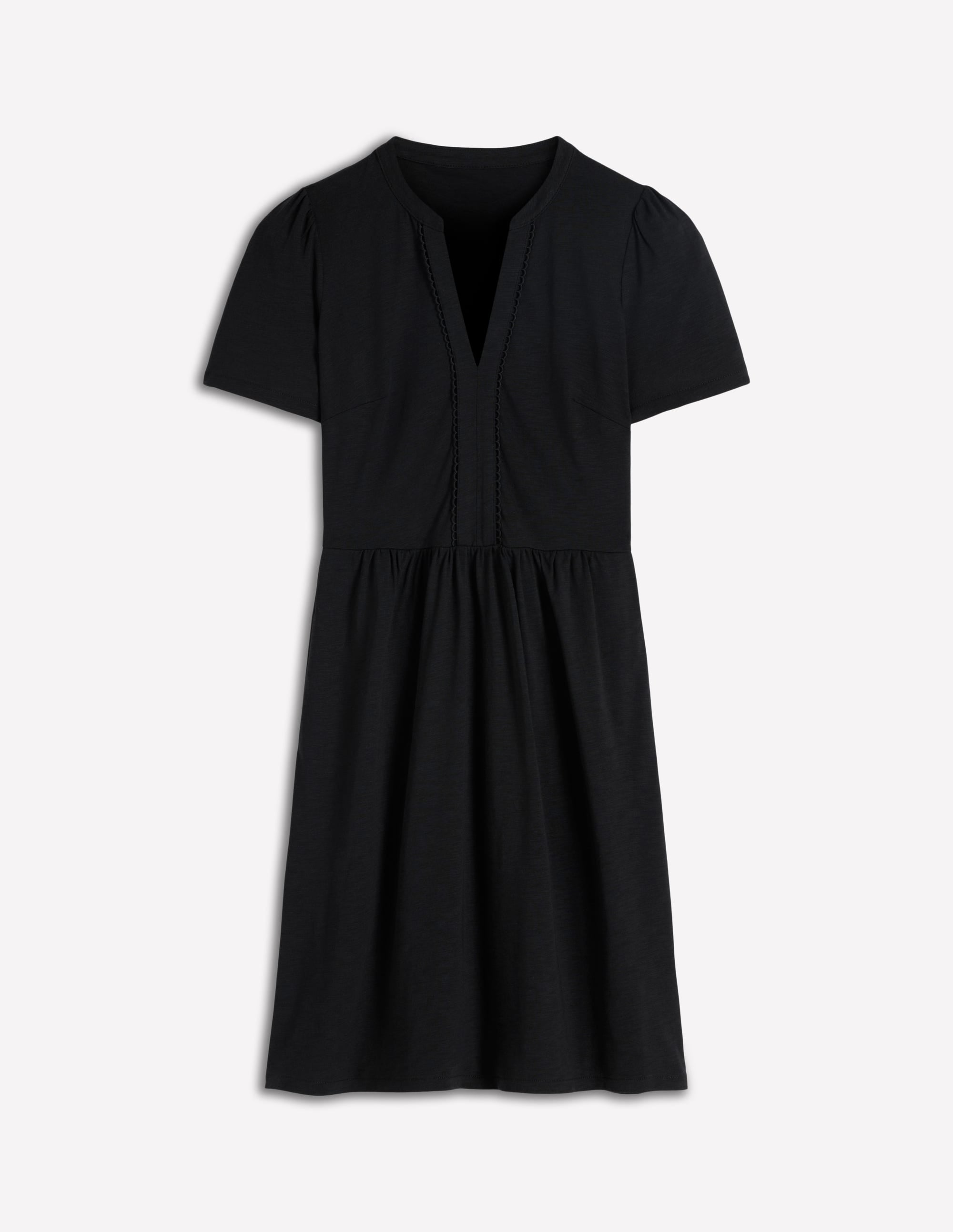 Naomi Kurzärmliges Kleid-Schwarz - Image 5