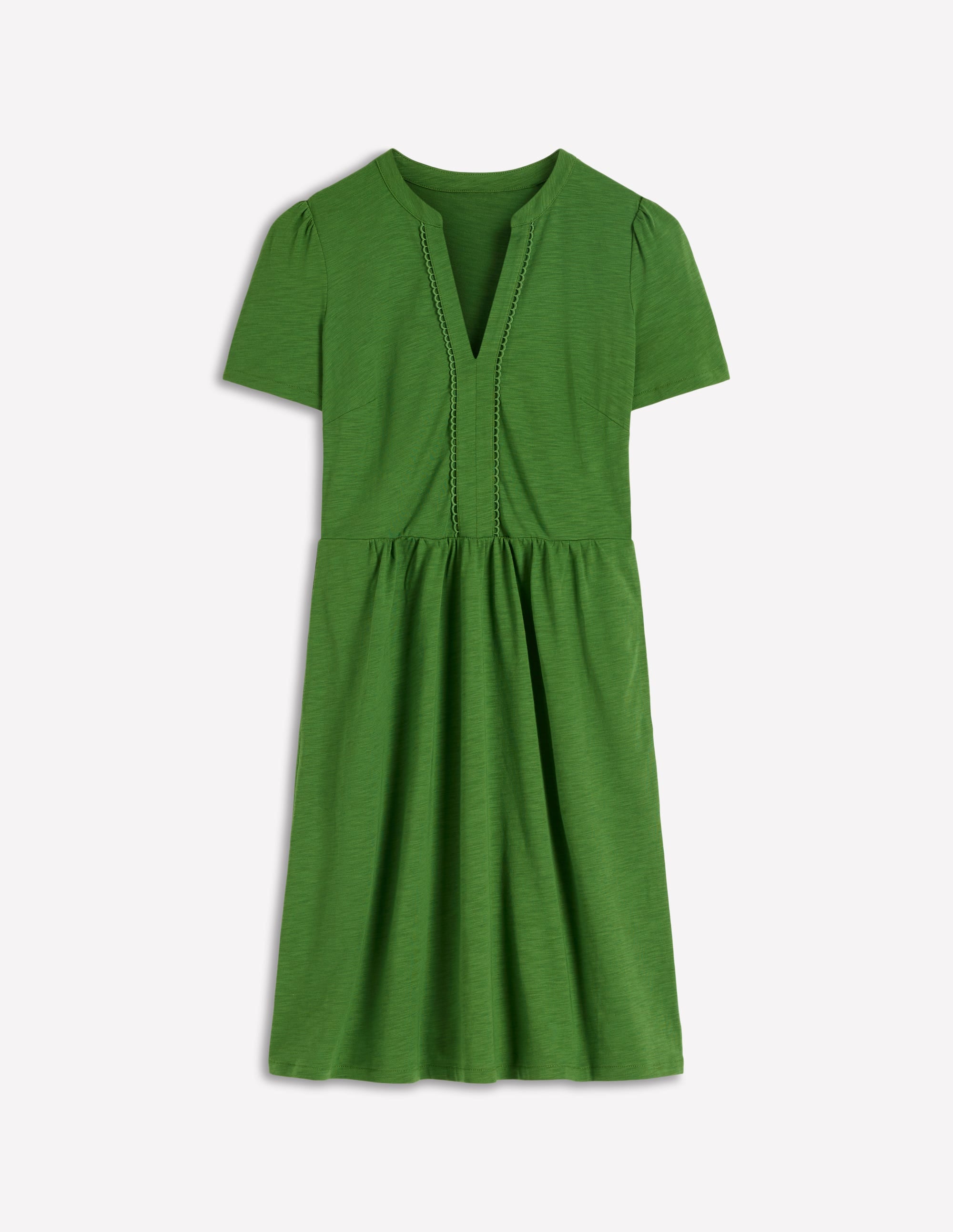 Naomi Kurzärmliges Kleid-Promenadengrün - Image 6