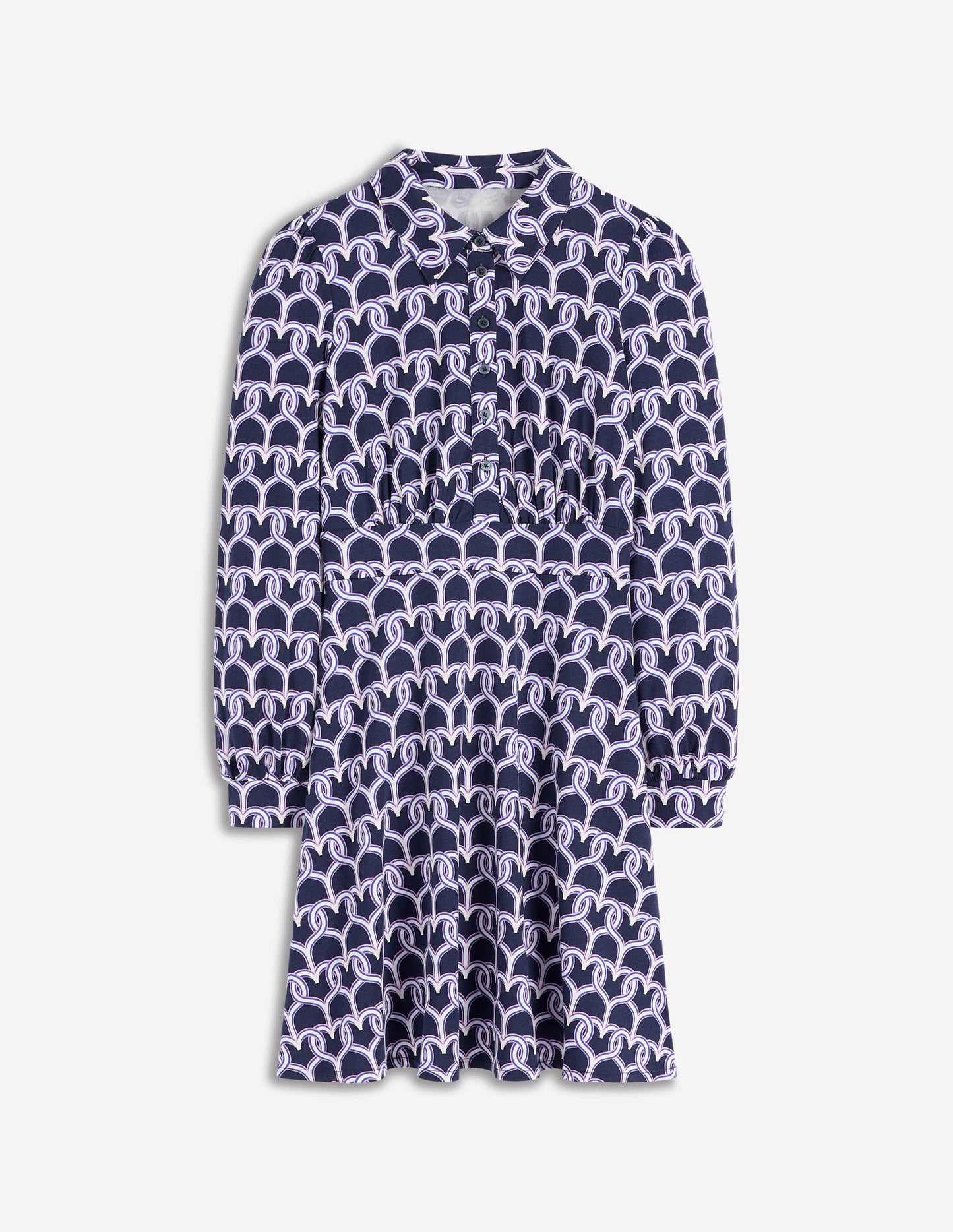 Robe-chemise courte en jersey Orla-Motif Heart Chain