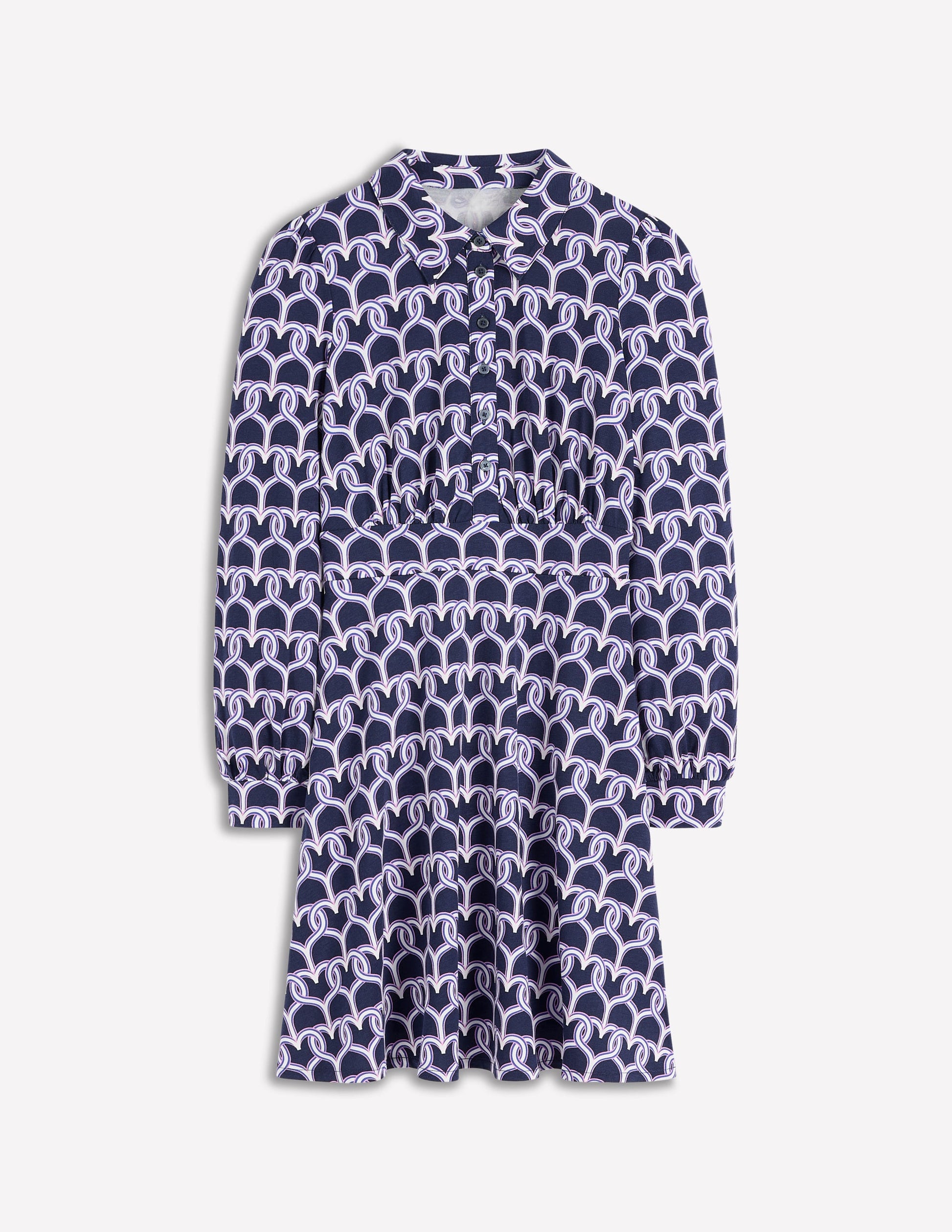 Robe-chemise courte en jersey Orla-Motif Heart Chain-4