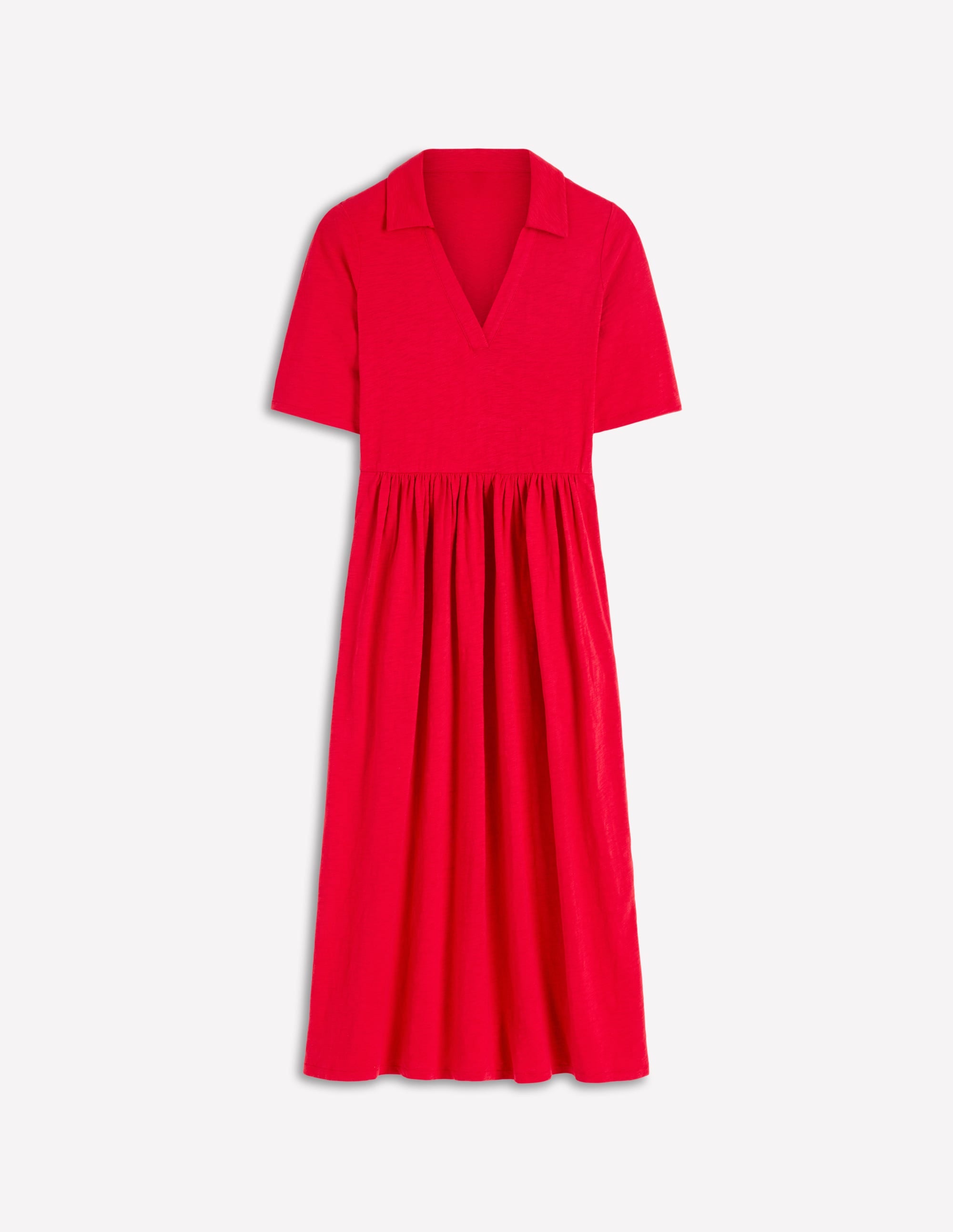 Aria Jerseykleid mit Kragen-Merida-Rot - Image 5