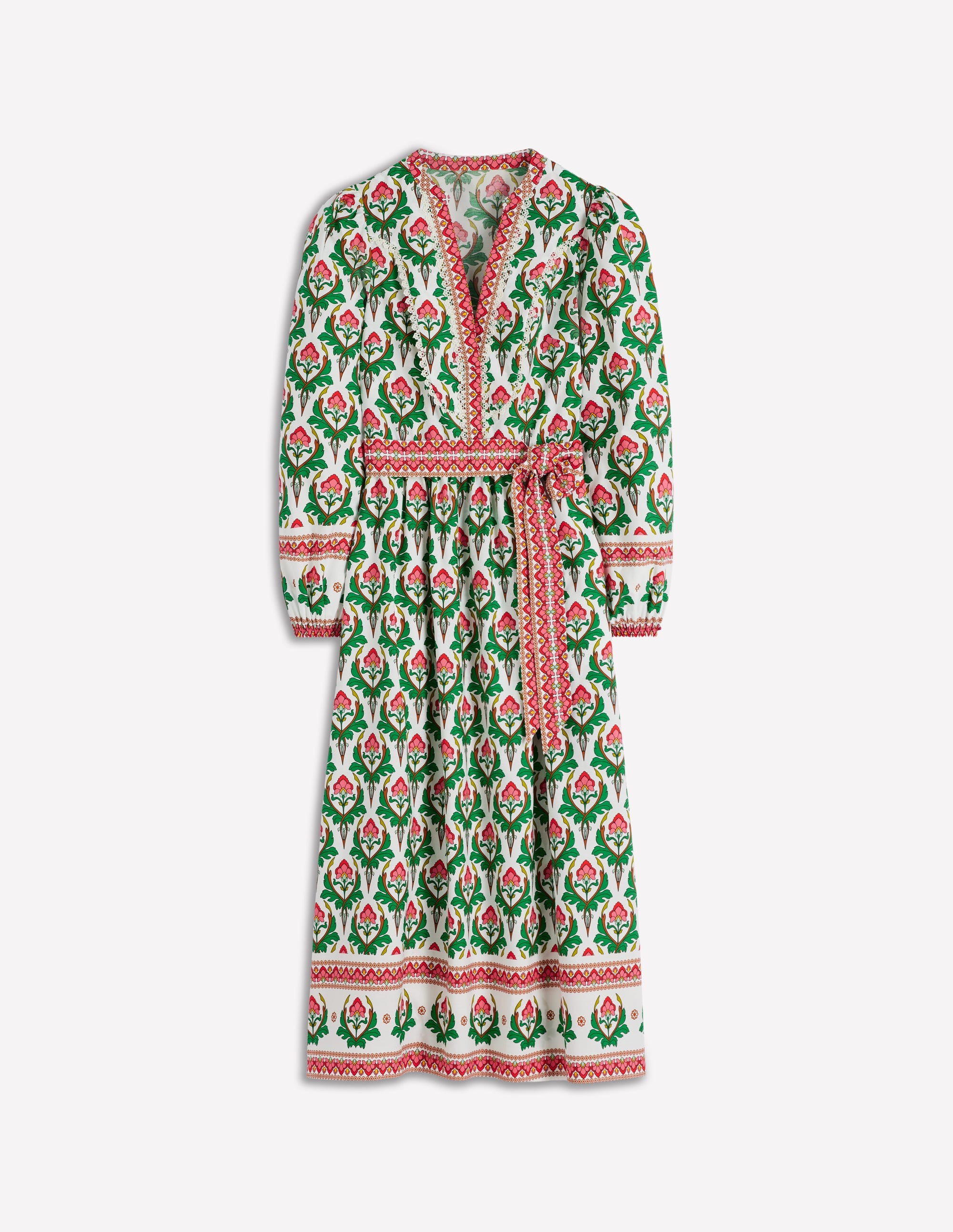 Robe midi Cary en coton-Multi, motif Ornamental Stamp - Image 6