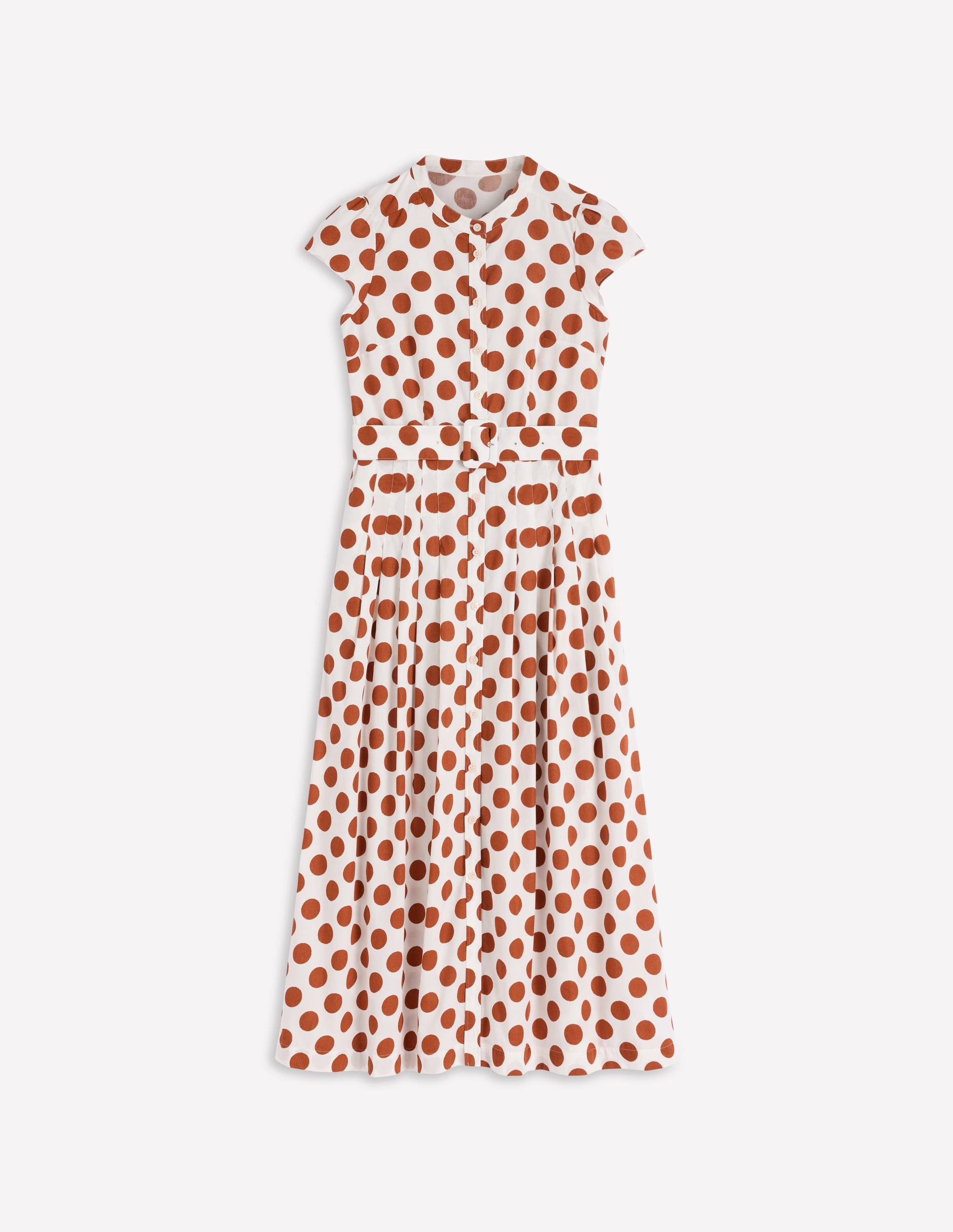 Arabella Cotton Maxi Dress-Ginger, Painted Dot - Image 7