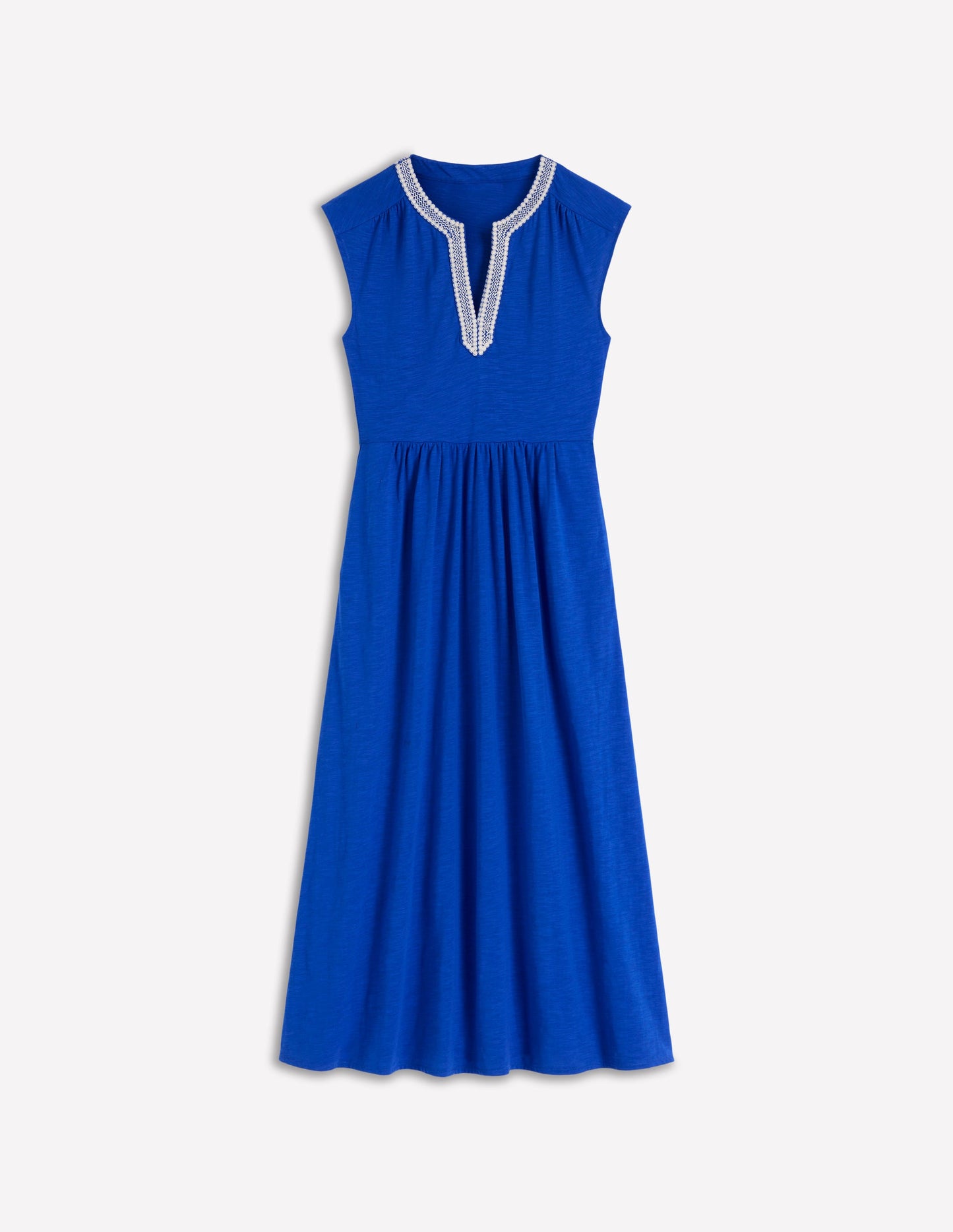 May Jersey Midi Dress-Bright Blue