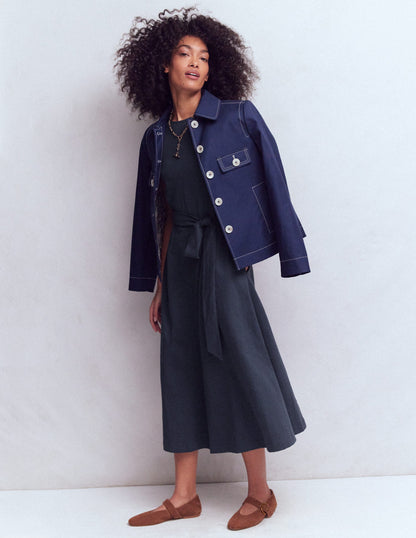 Eve Jersey-Midikleid-Marineblau-5