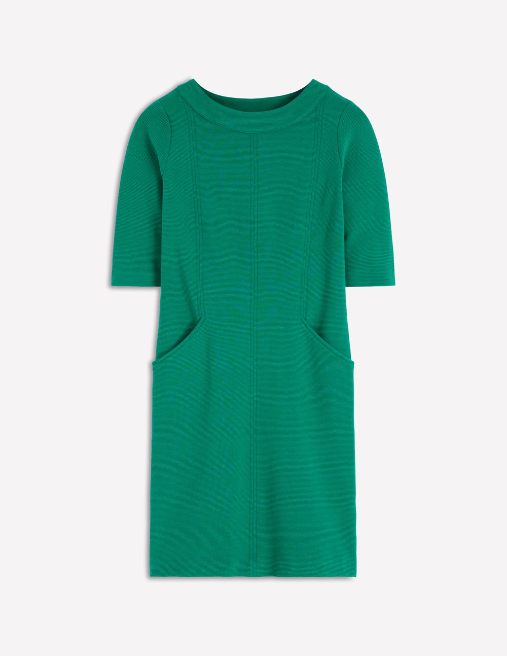 Robe droite Nessa en ottoman-Vert joyau - Image 5