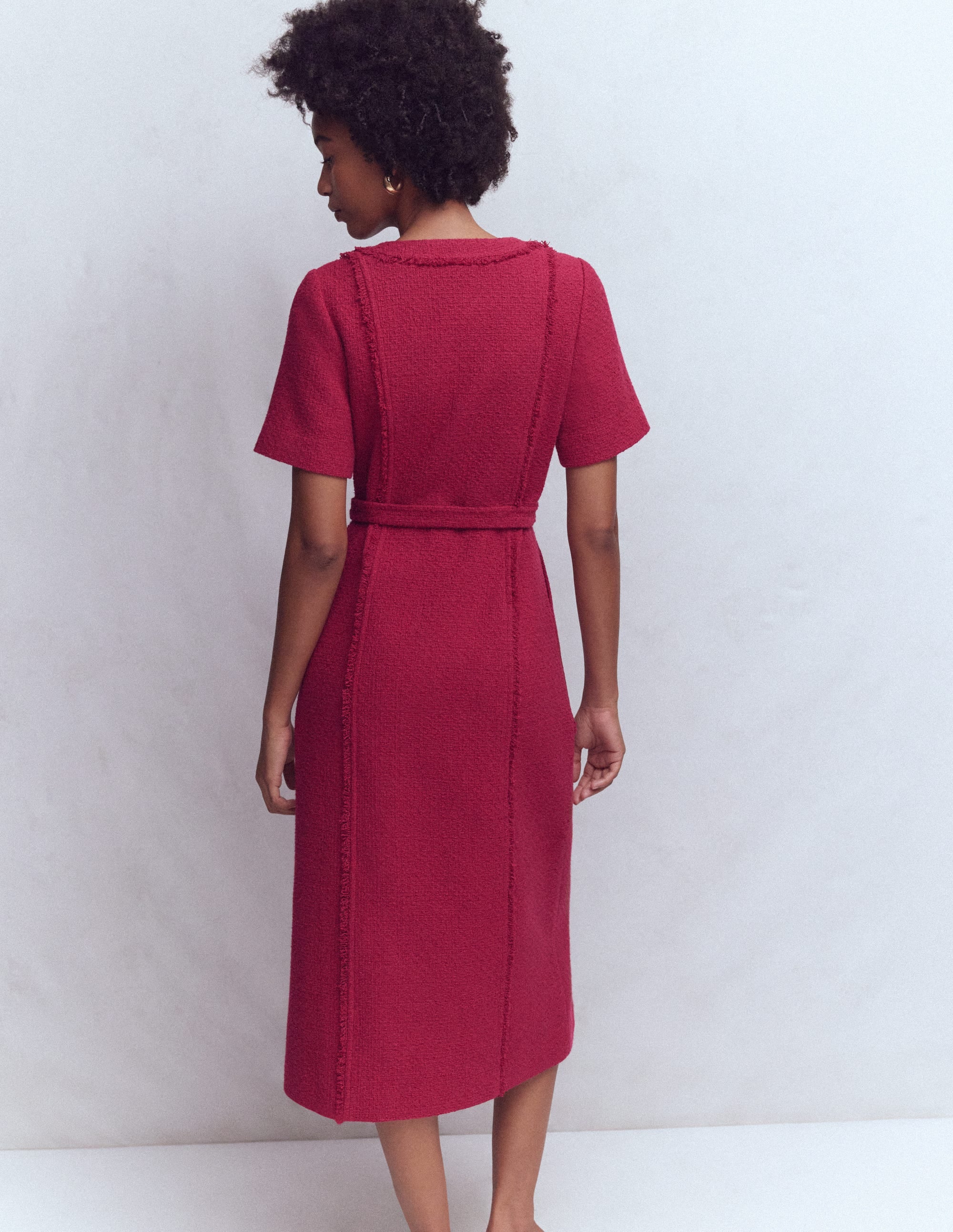 Robe texturée Ruth à fermeture zippée-Baie - Image 3