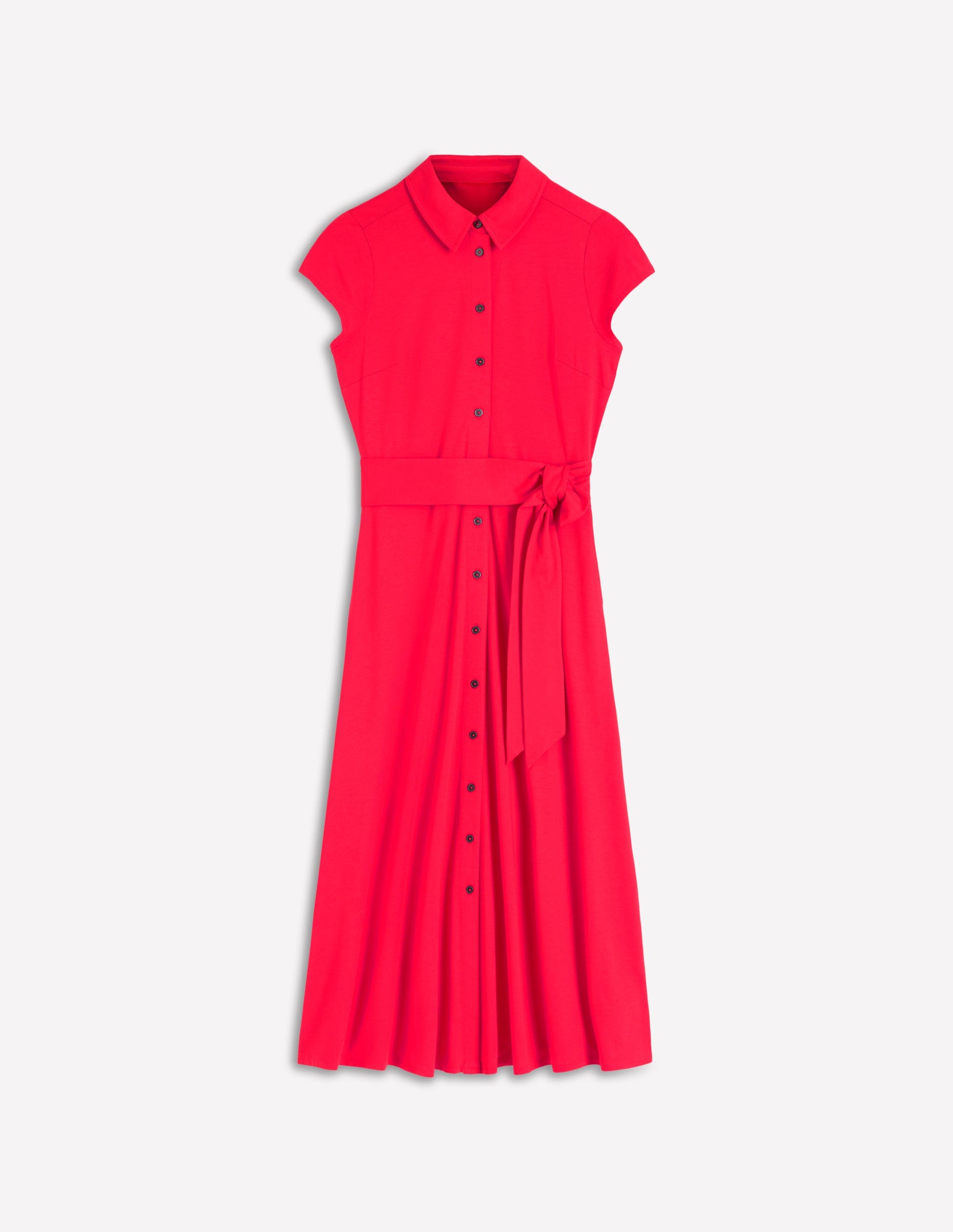 Robe Marcia en jersey-Rouge coquelicot-6