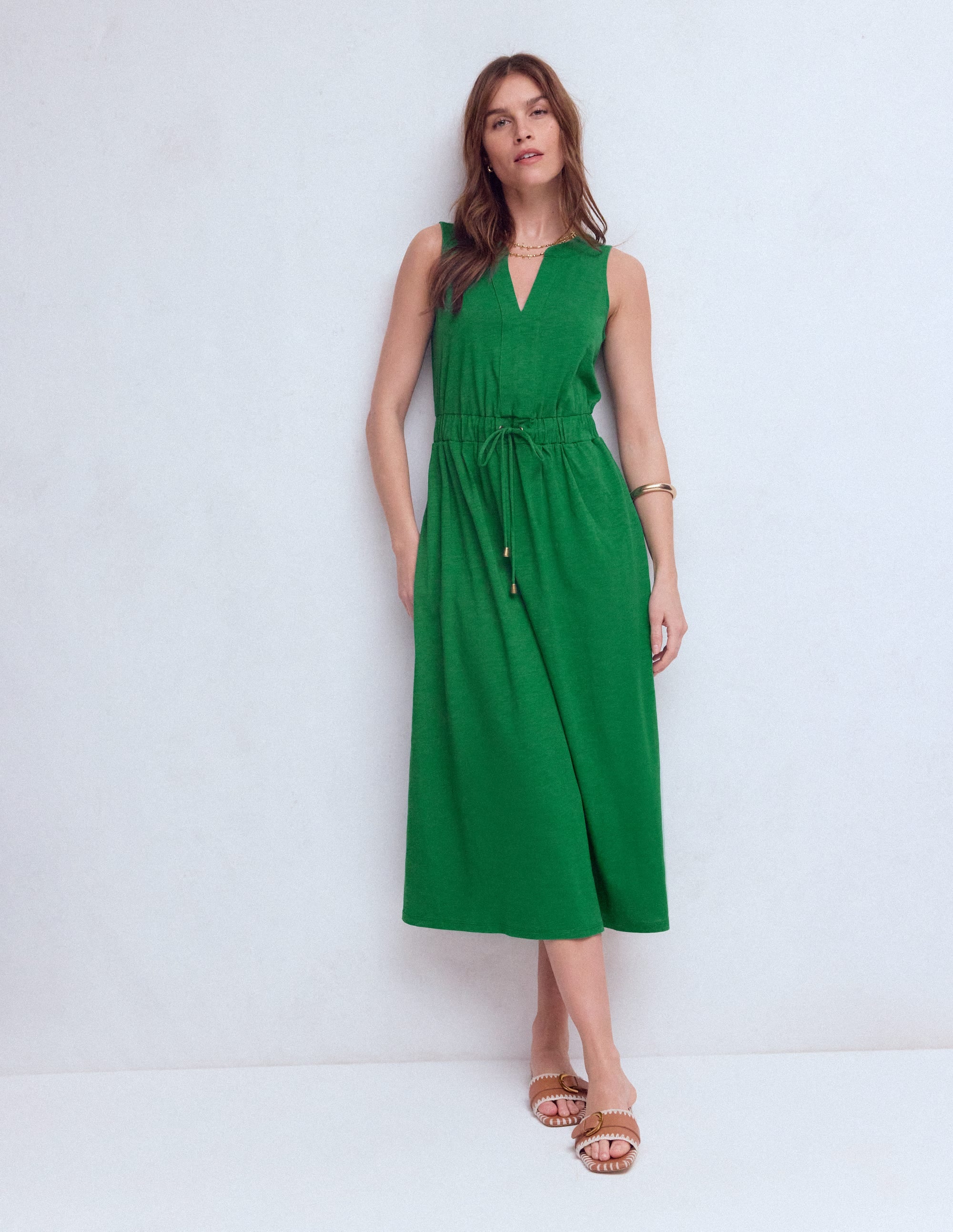 Delphine Jersey-Midikleid-Frisches Grün - Image 4