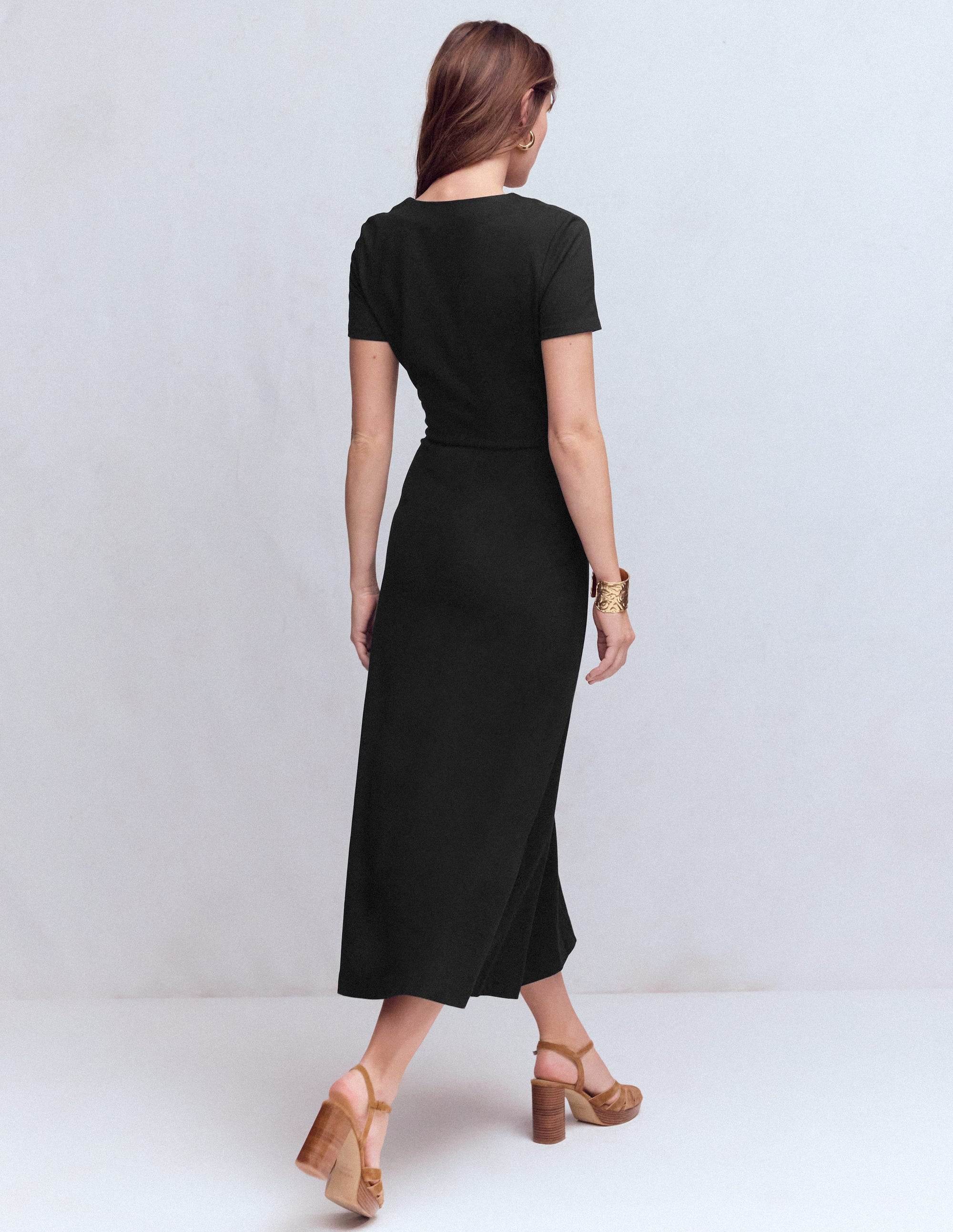 Una Ponte-Kleid mit Raffung vorn-Schwarz - Image 3
