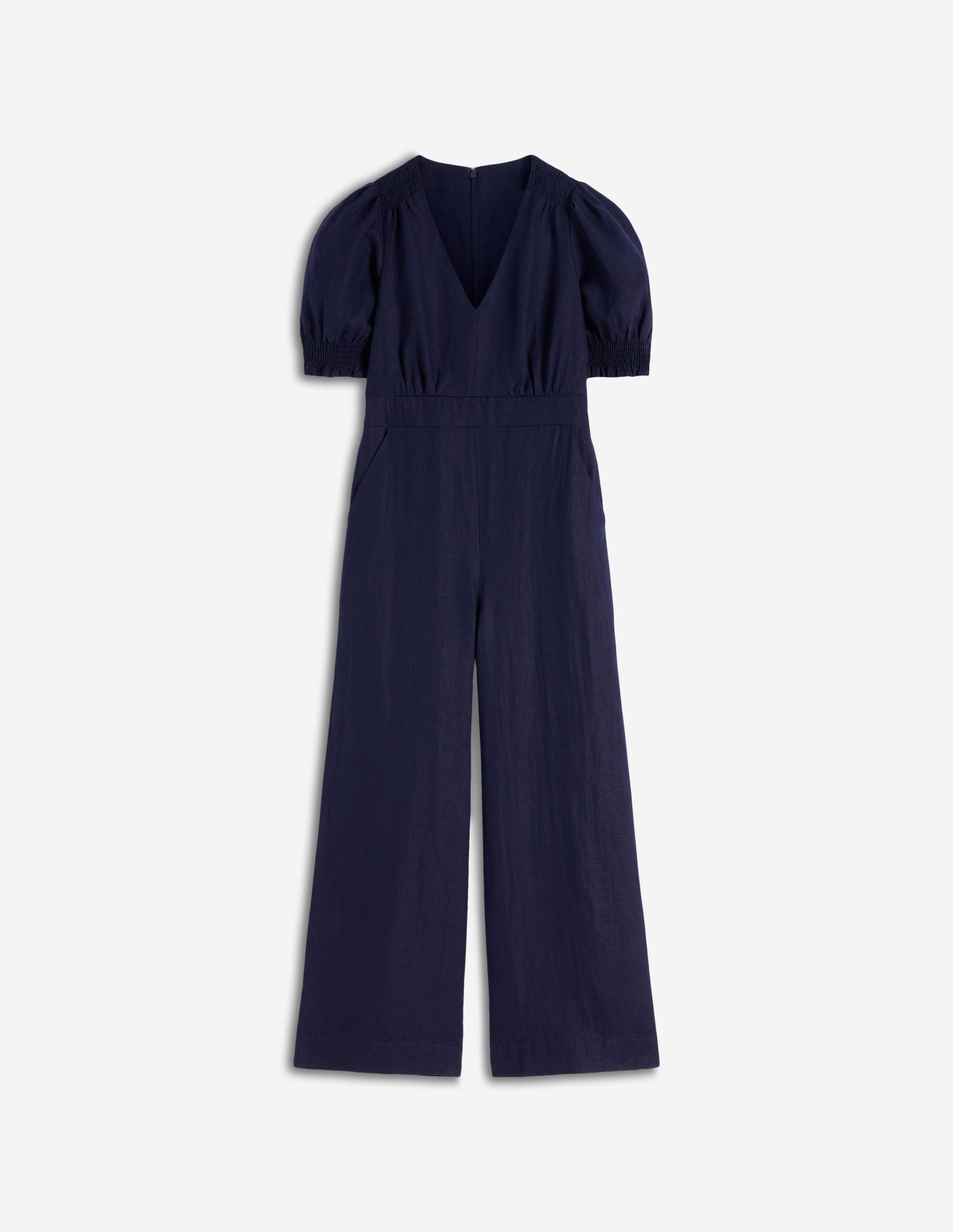 Anna Leinen-Jumpsuit-Marineblau-5