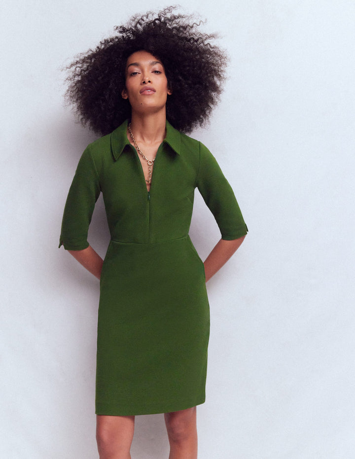 Women's Long Sleeve Green Dresses | Boden EU Women's Long Sleeve Green Dresses | Boden EU
