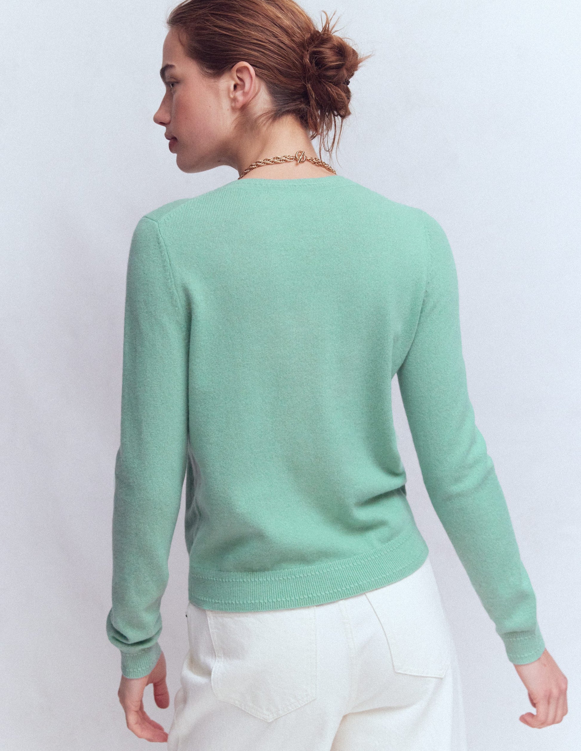 Eva Kaschmirpullover mit Rundhalsausschnitt-Seladonblau-3