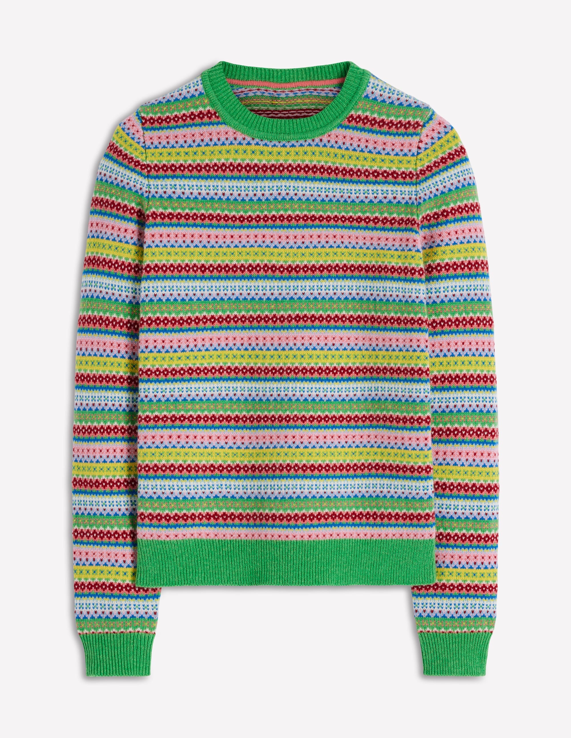 Edie Fair-Isle-Pullover-Bunt, Klassisch Geo - Image 6