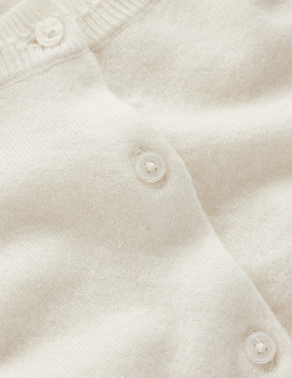 Eva Verkürzte Strickjacke aus Kaschmir-Warmes Naturweiß-6