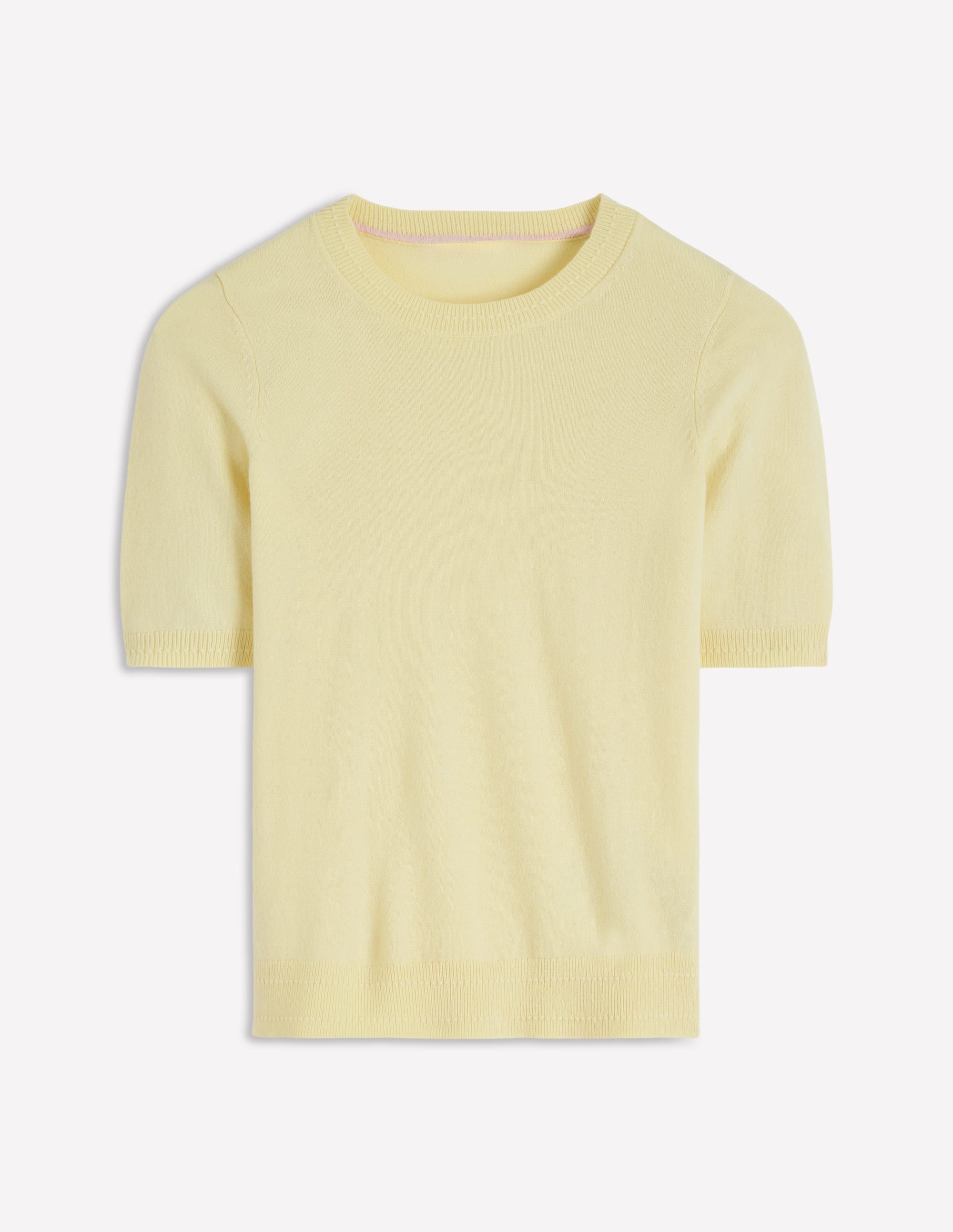 Eva Kaschmir-T-Shirt-Sandsteingelb - Image 6
