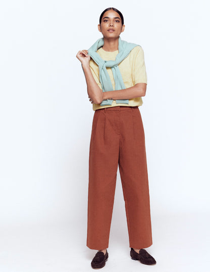 Eva Kaschmir-T-Shirt-Sandsteingelb-1