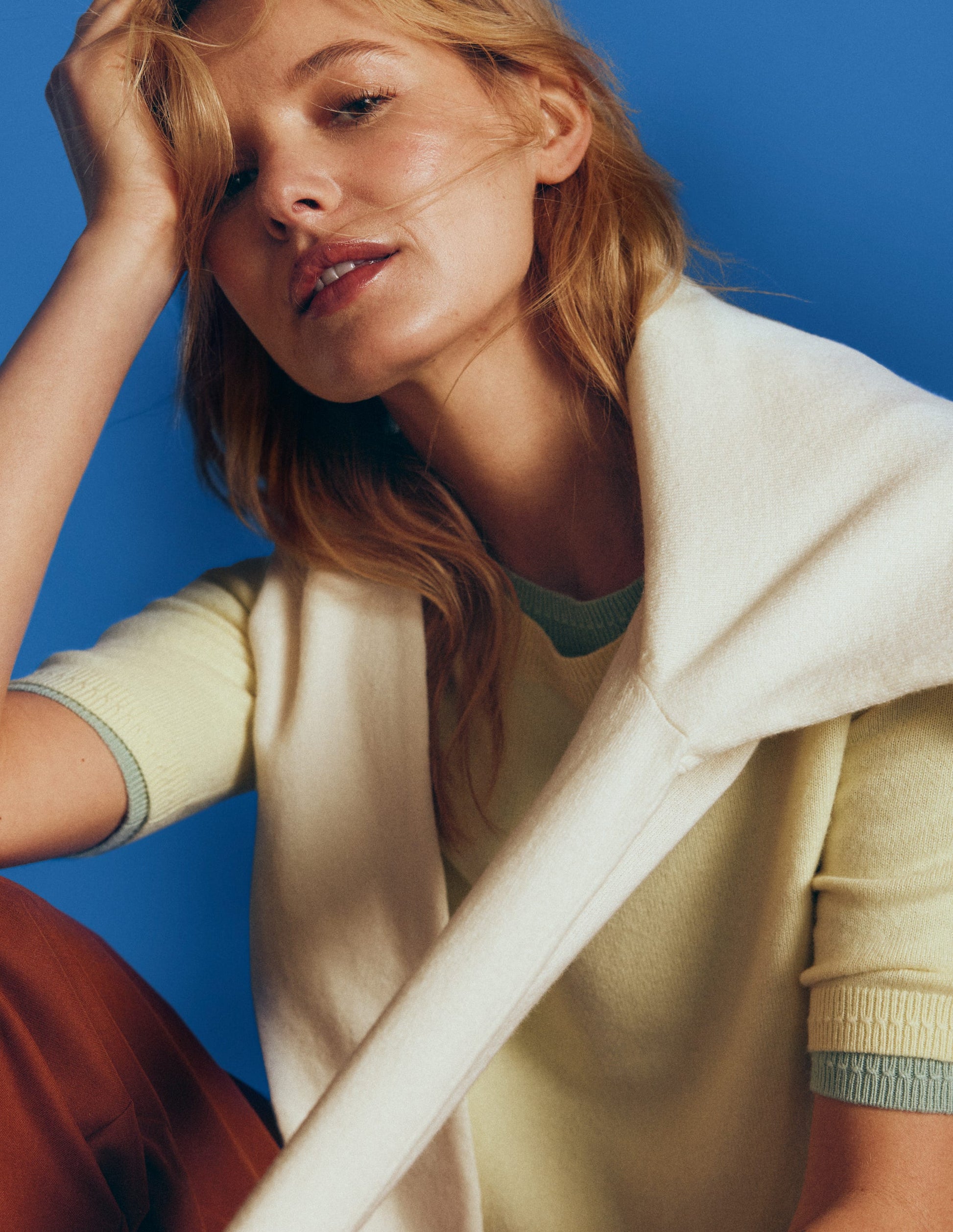 Eva Kaschmir-T-Shirt-Sandsteingelb-5