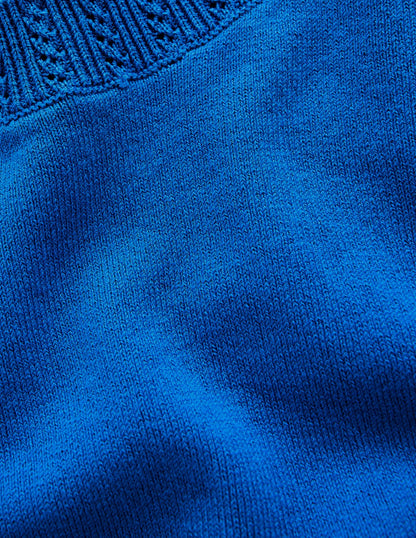 Pull col rond Emilia en coton-Bleu Martin-pêcheur-7