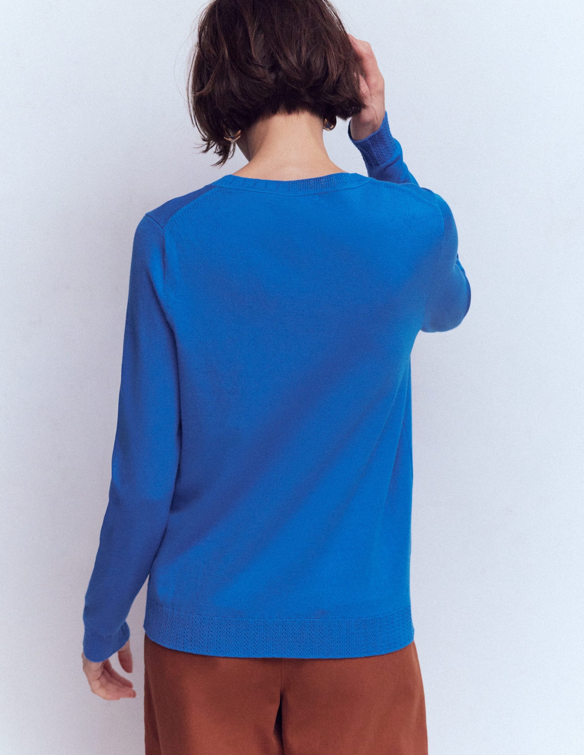 Pull col rond Emilia en coton-Bleu Martin-pêcheur-3