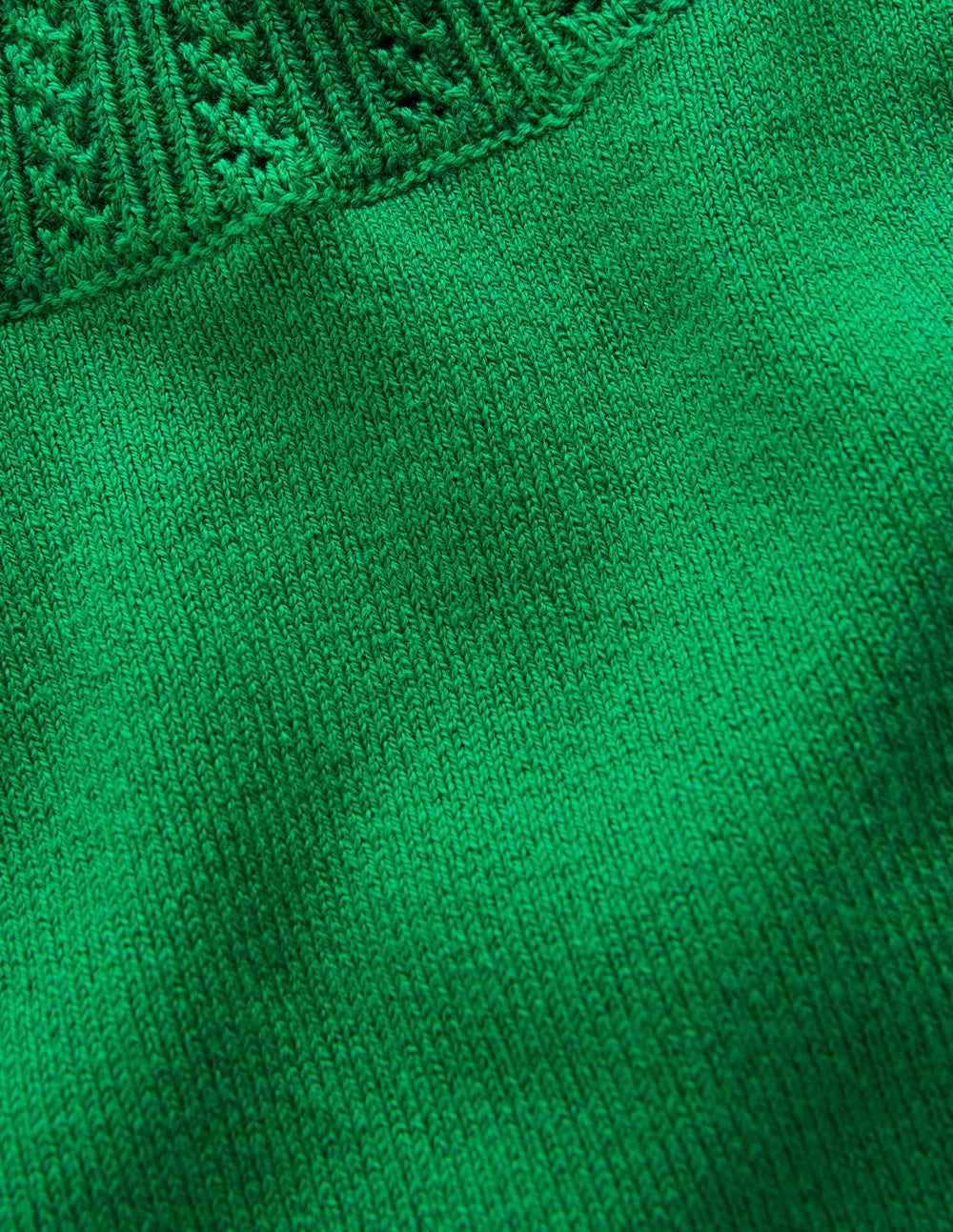 Emilia Baumwollpullover mit Rundhalsausschnitt-Grünes Tamburin - Image 6