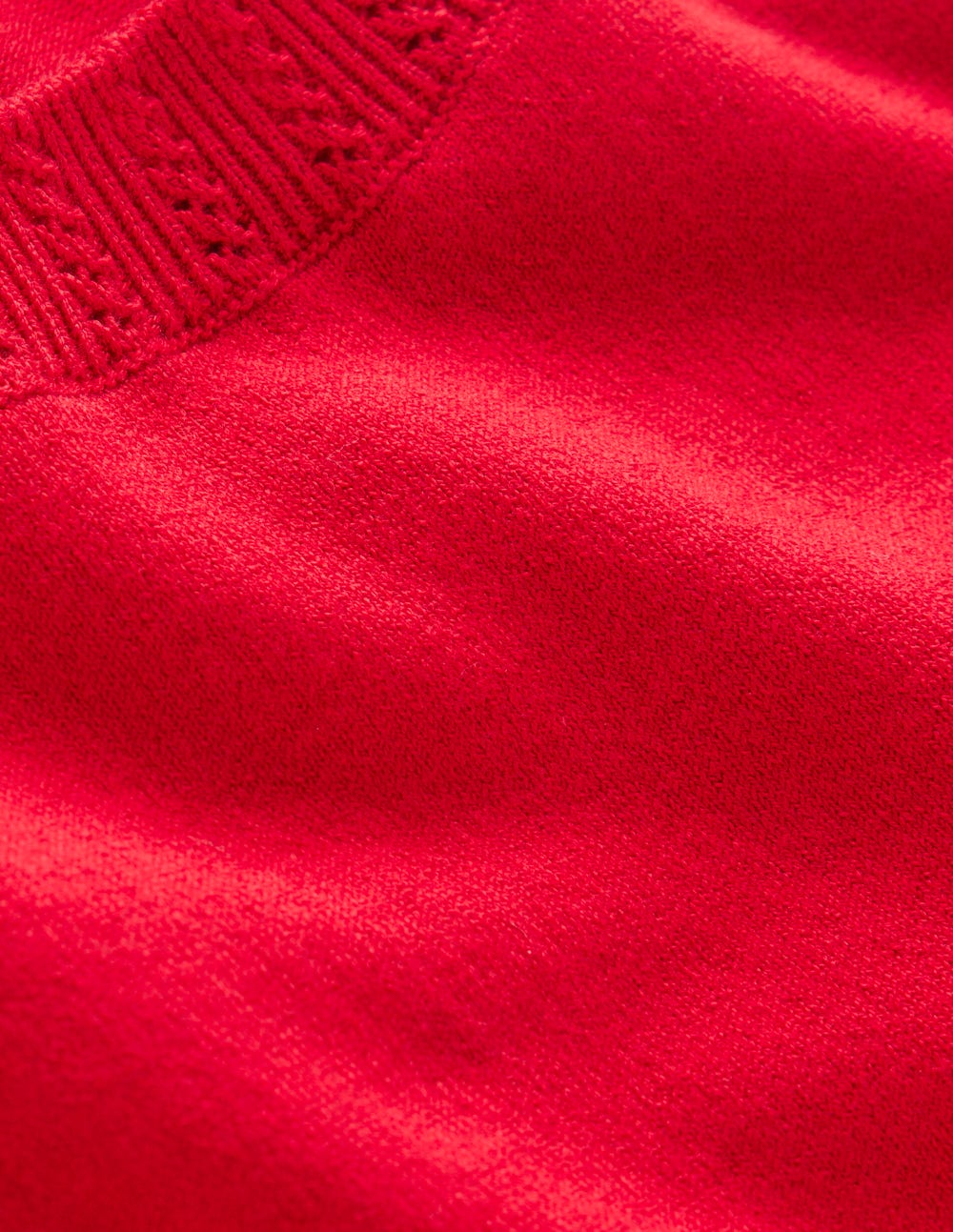 Emilia Pullunder aus Baumwolle mit Rundhalsausschnitt-Salsa-Rot-6