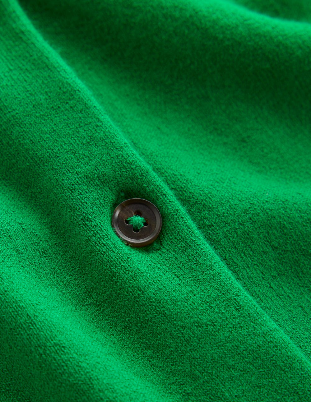 Emilia Baumwollstrickjacke mit Rundhalsausschnitt-Grünes Tamburin - Image 6