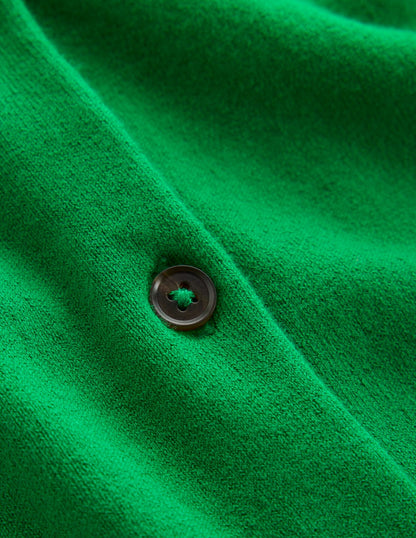 Emilia Baumwollstrickjacke mit Rundhalsausschnitt-Grünes Tamburin-6