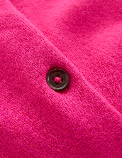 Emilia Baumwollstrickjacke mit Rundhalsausschnitt-Rosarot-6