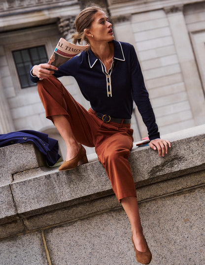 Liz Henley-Pullover-Marineblau-1