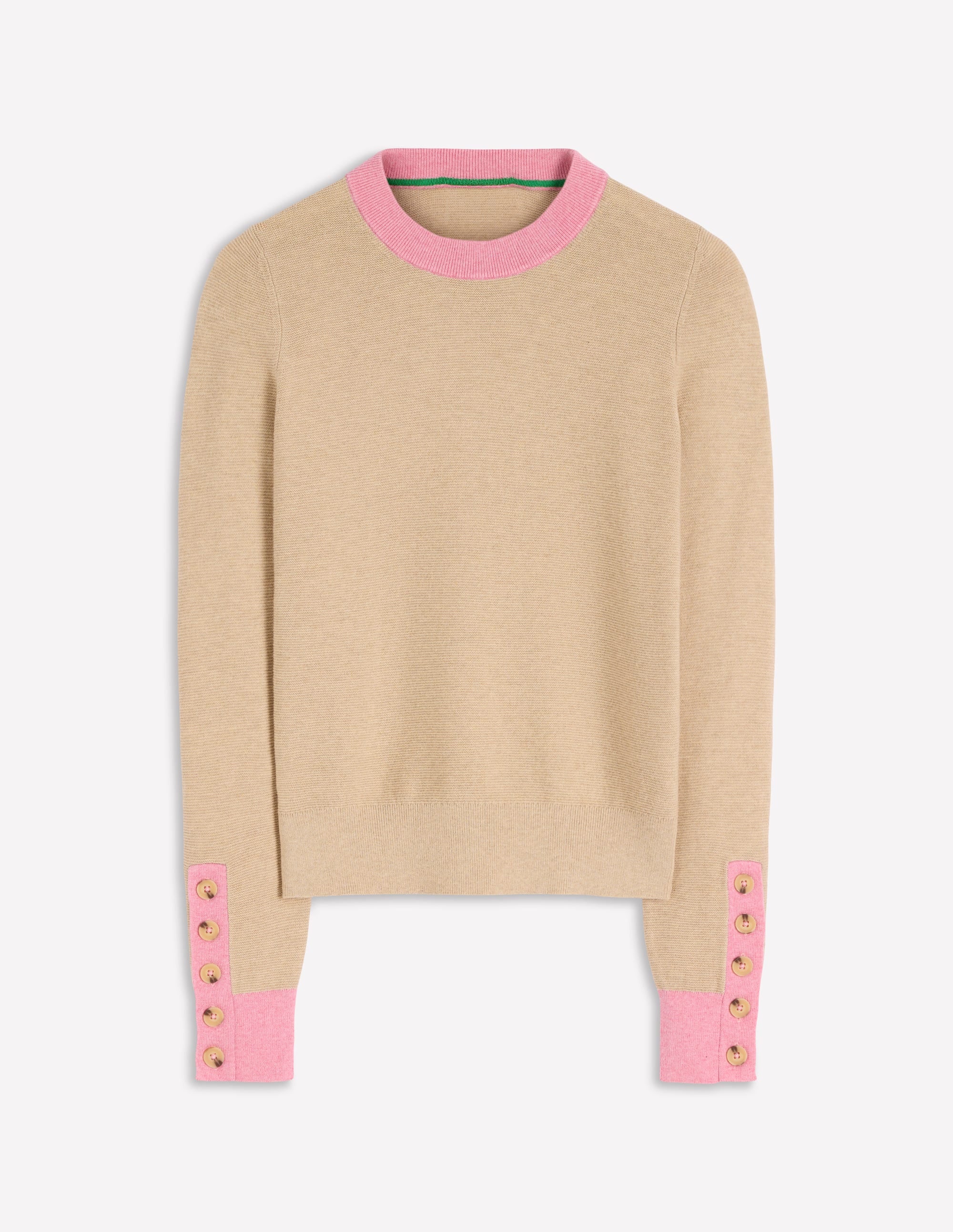 Grace Pullover in Blockfarben-Pergament - Image 5