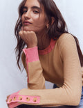 Pull Grace colourblock-Vélin