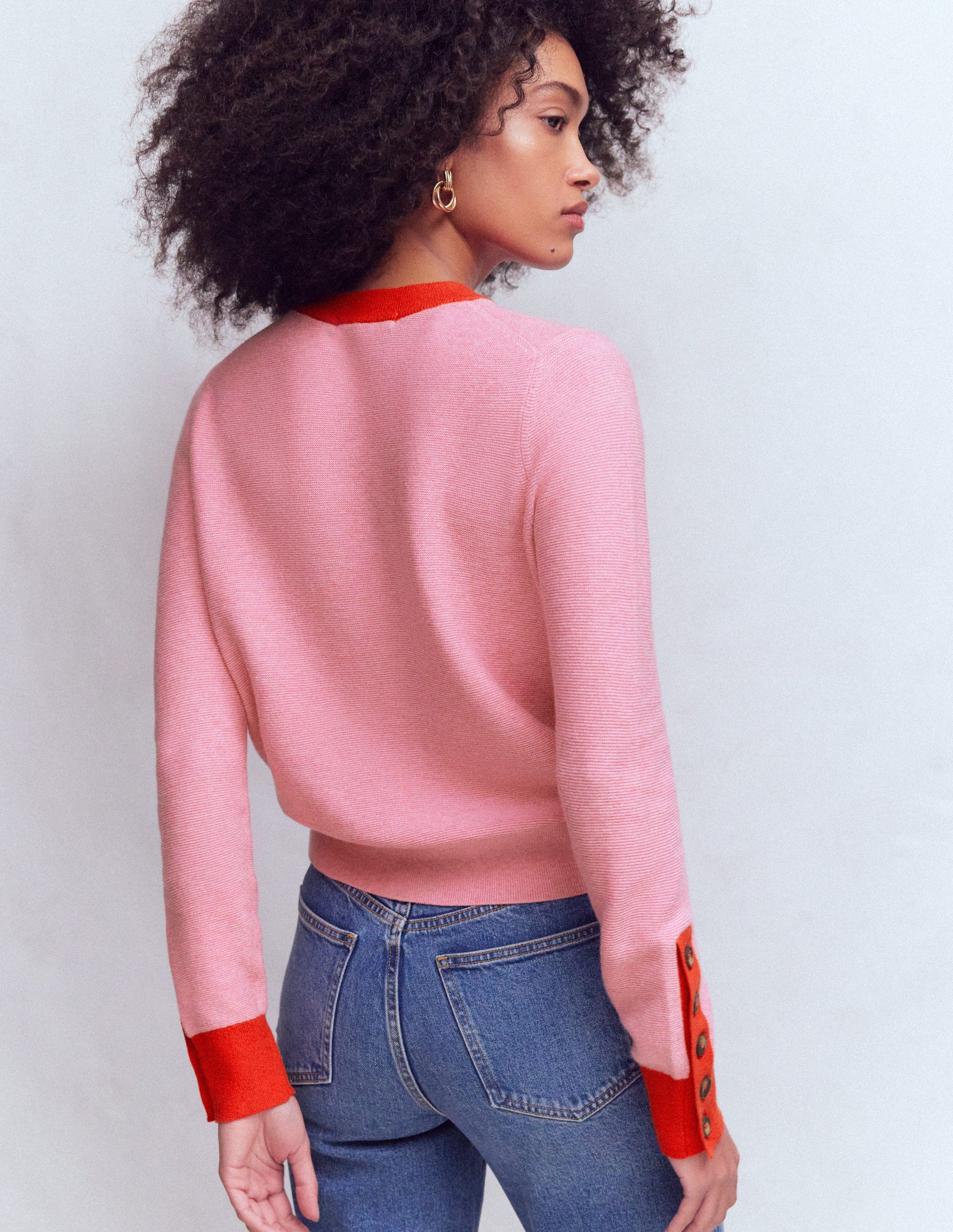 Grace Pullover in Blockfarben-Pink Lady-4